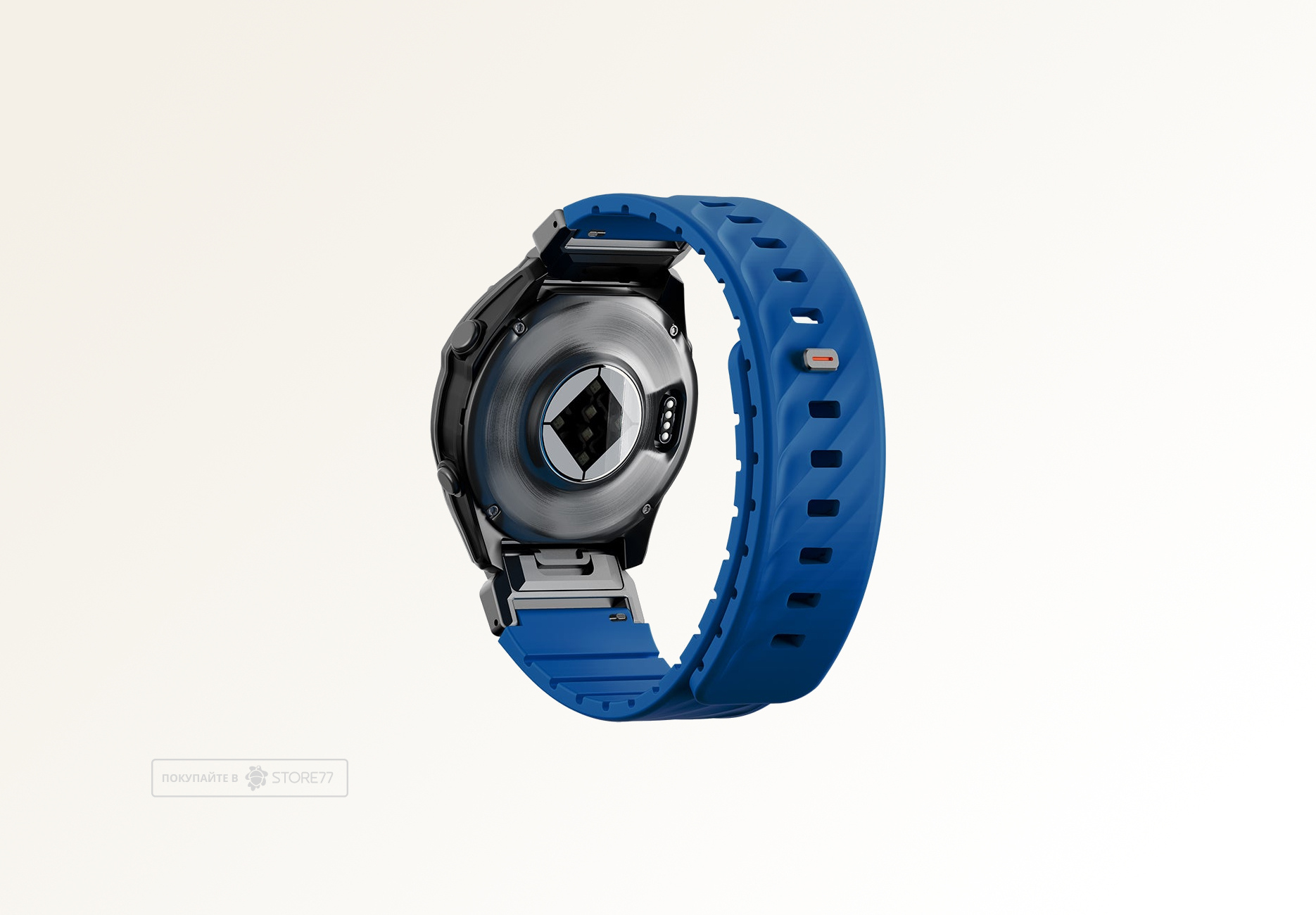 Ремешок Uniq FLUO для часов Garmin 22мм каучуковый (Синий)