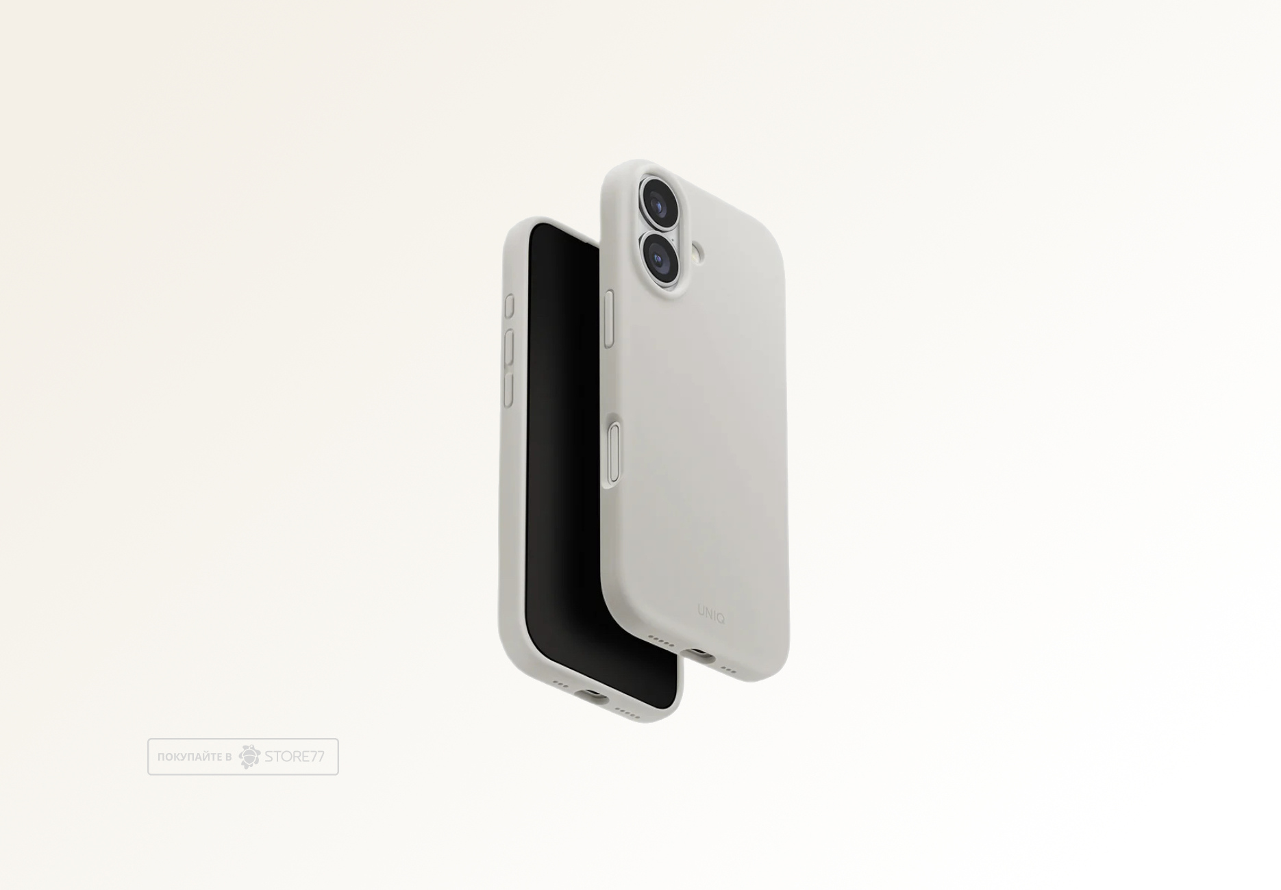 Чехол Uniq Lino с поддержкой MagSafe для iPhone 17 (Серый)
