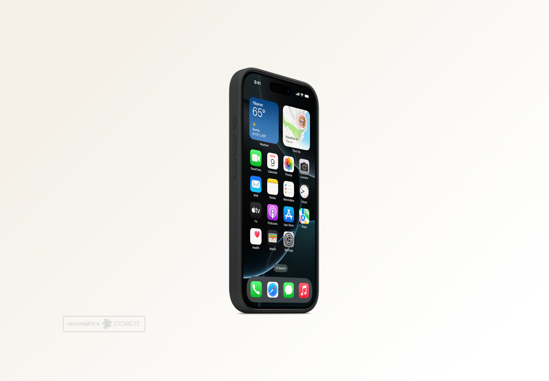 Чехол Тор силиконовый с поддержкой MagSafe для iPhone 16 Pro (Черный)