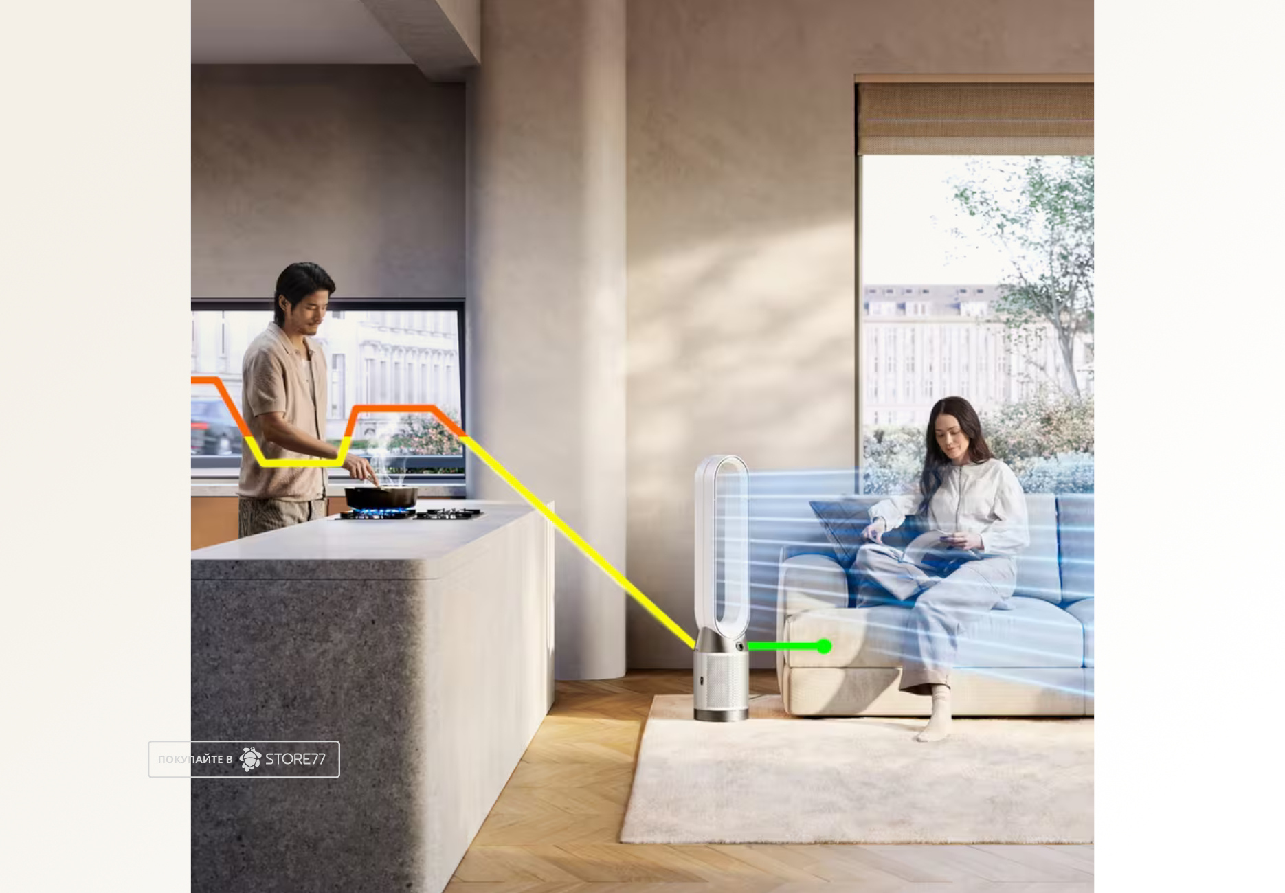Очиститель воздуха Dyson Purifier Cool TP11, цвет белый/серебристый (White/Silver)