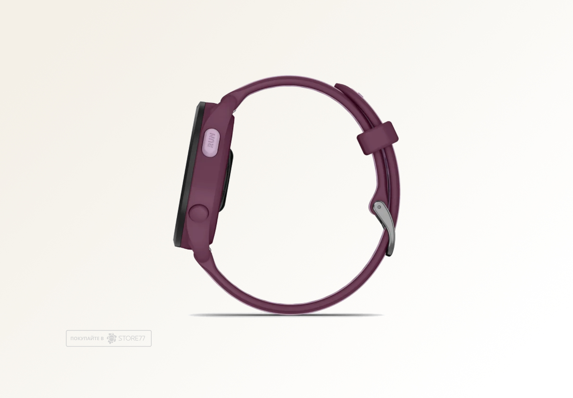 Умные часы Garmin FORERUNNER 165 Music 43 мм, корпус: лиловый (Lilac), с малиновым силиконовым ремешком (Berry)