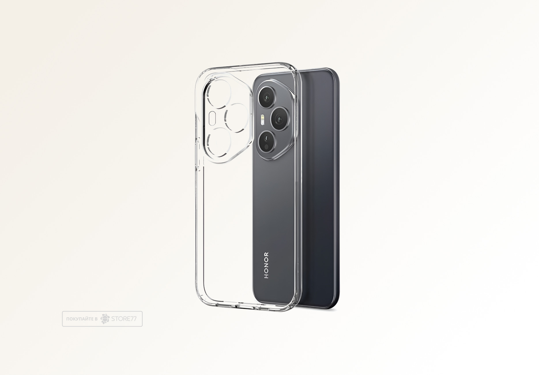 Чехол силиконовый для Honor 400 Pro (Прозрачный)