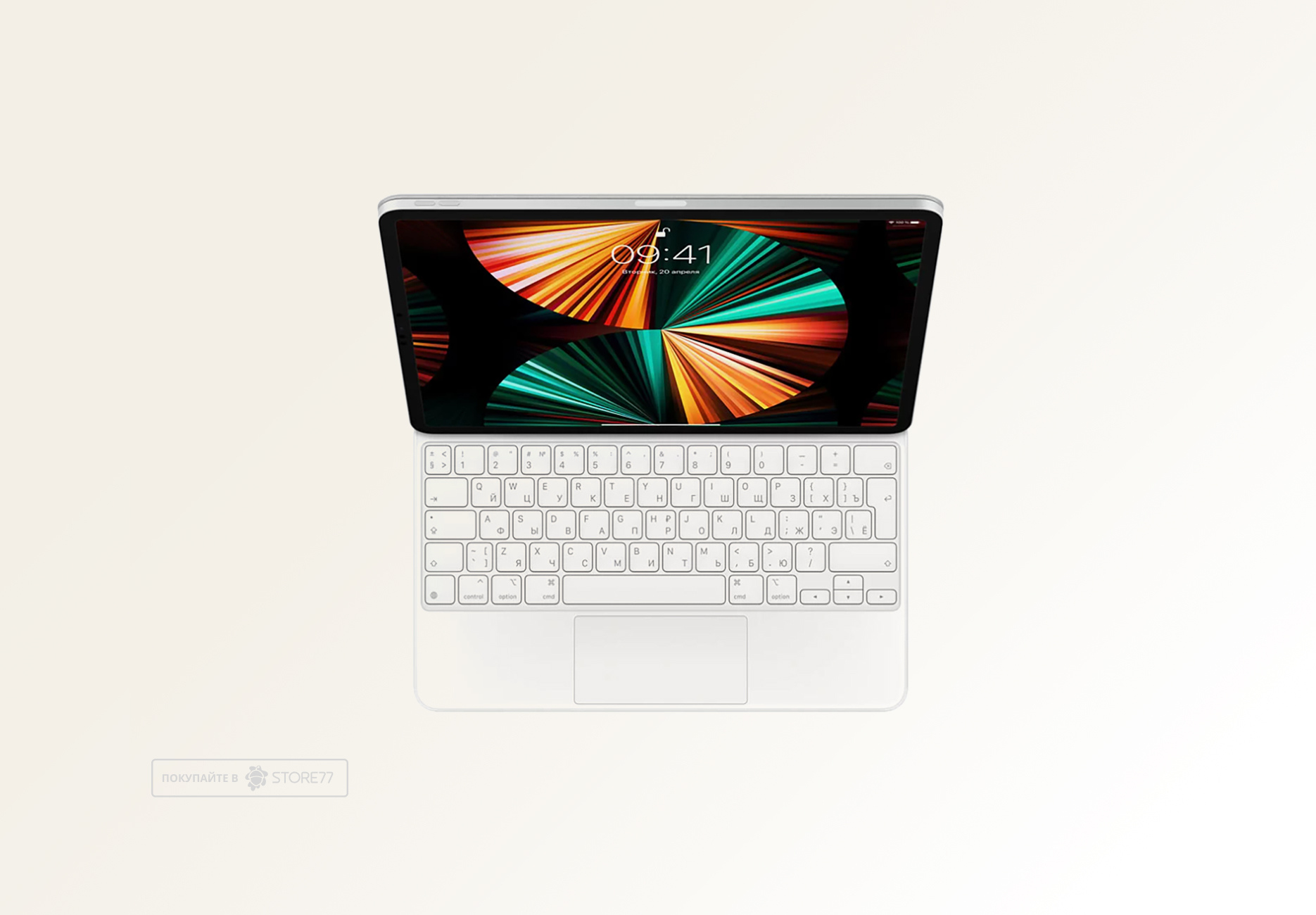 Клавиатура Apple Magic Keyboard для iPad Pro 12.9/iPad Air 13 M2 (Белая)