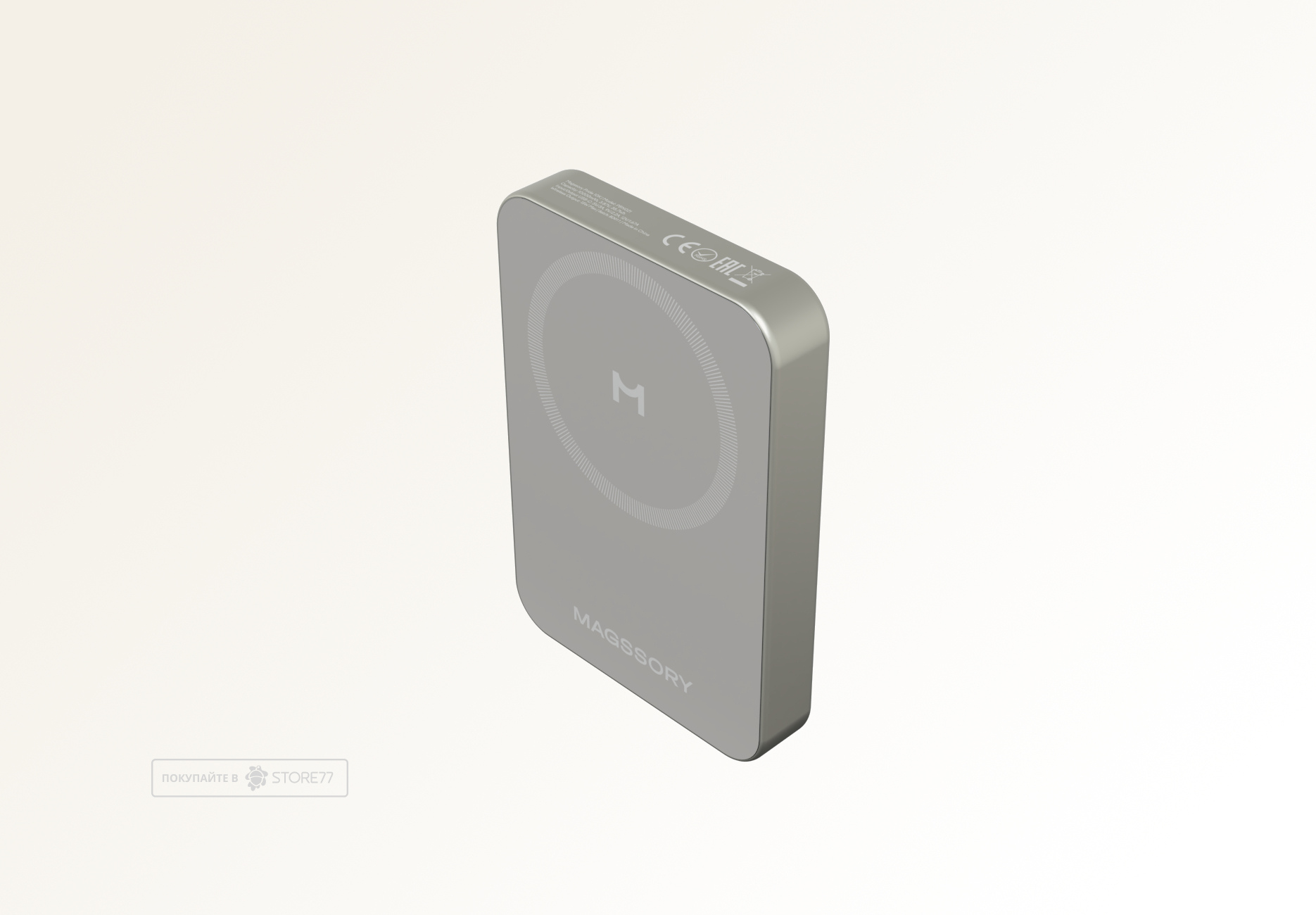 Внешний аккумулятор Magssory Pride с поддержкой MagSafe 10000 мА·ч (Титан)