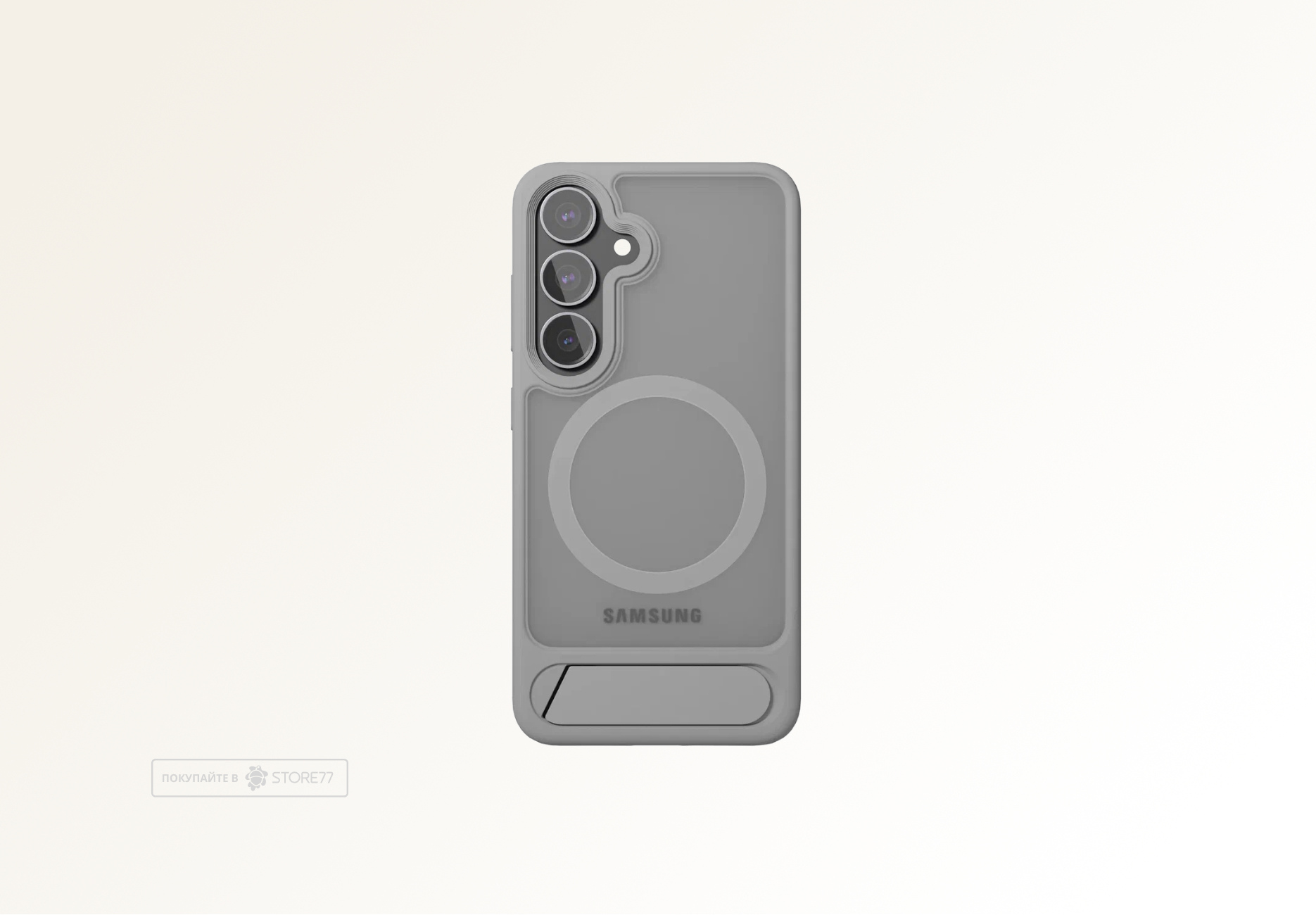 Чехол защитный VLP Reels Case с поддержкой MagSafe для Samsung Galaxy S25 (Серый)