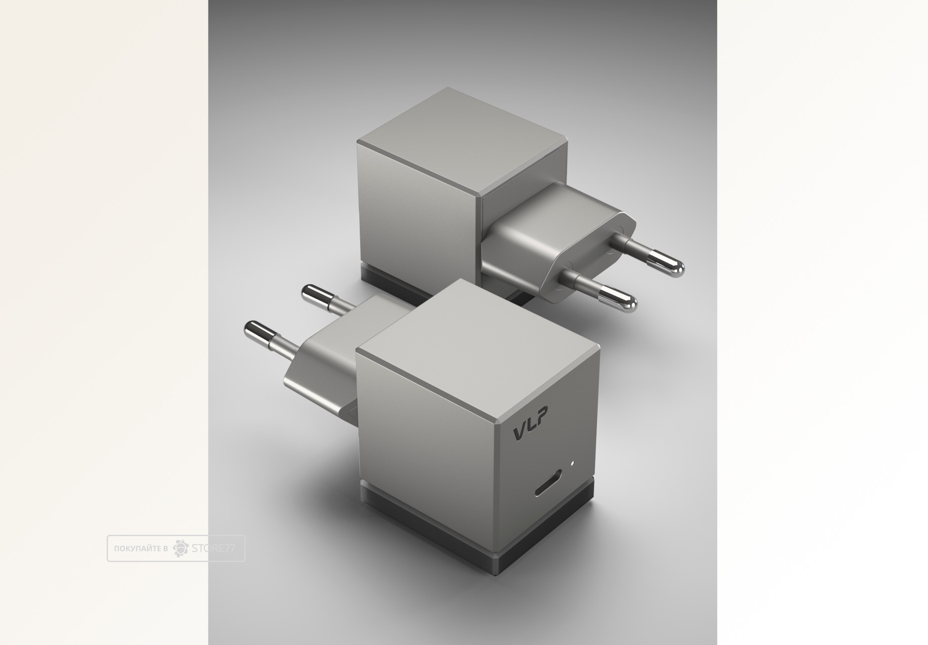 Сетевое зарядное устройство VLP Neo Phantom 45 Вт USB-C (Серое)