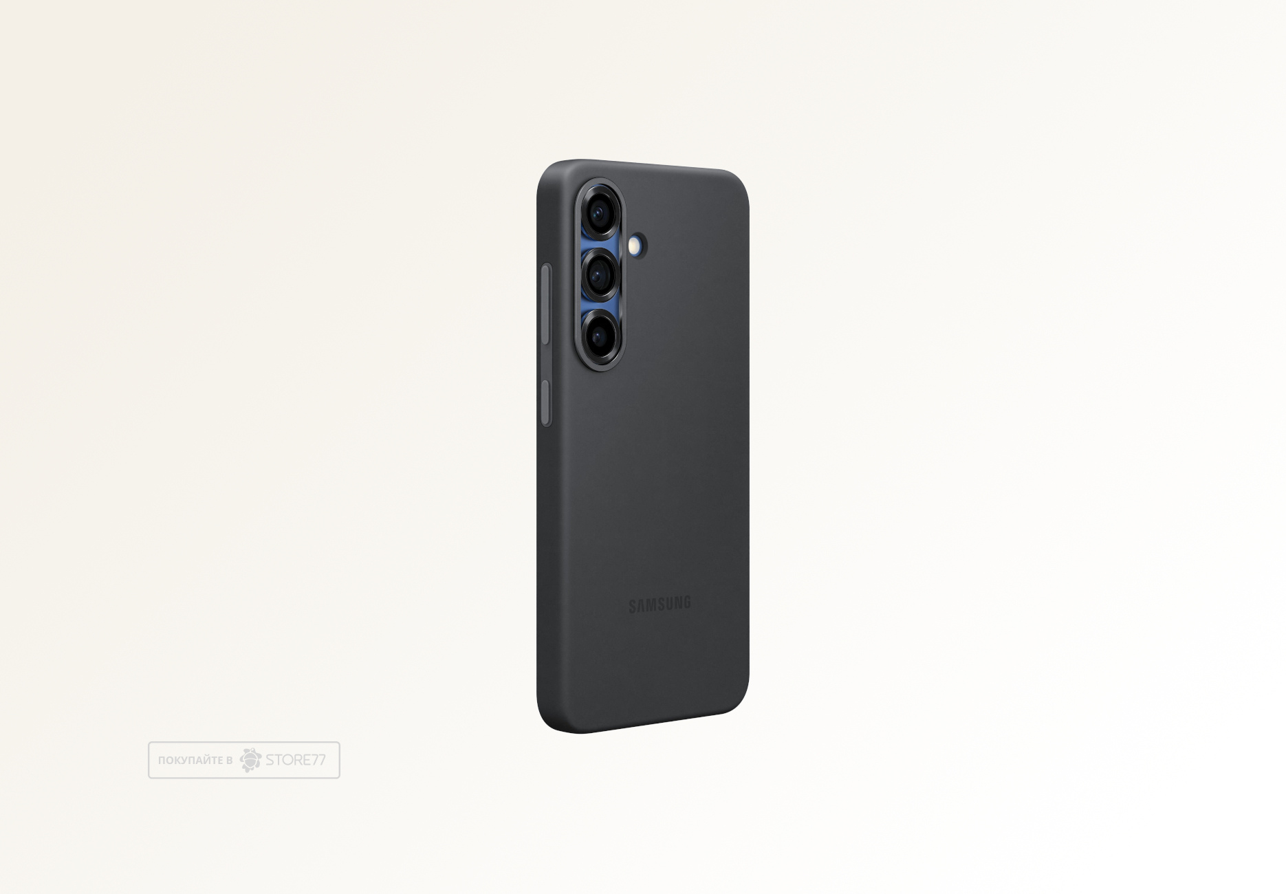 Чехол Samsung Silicone Case для Samsung Galaxy S25 (Черный)
