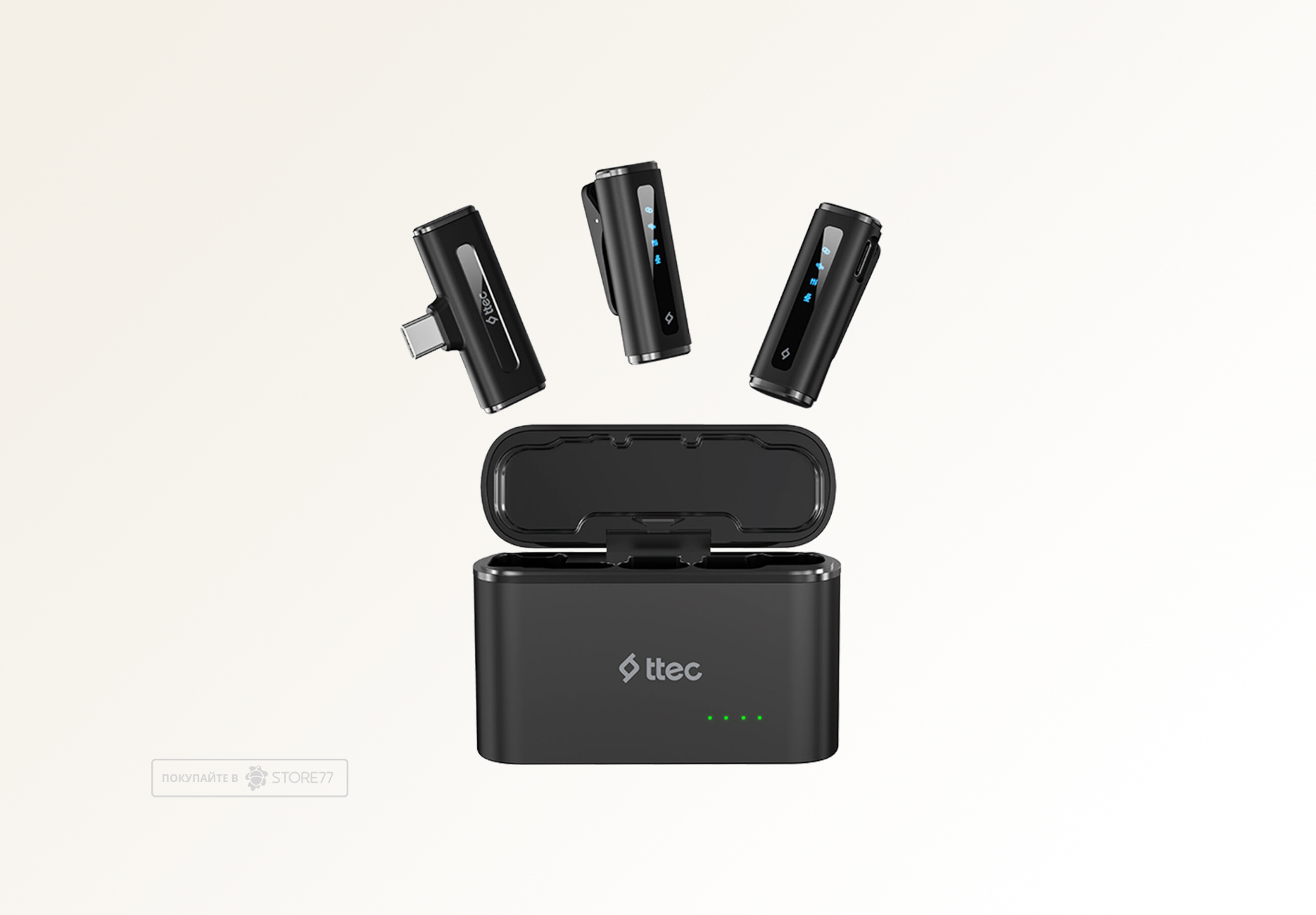 Беспроводные микрофоны TTEC GoMic Plug & Play 2 шт (Черные)
