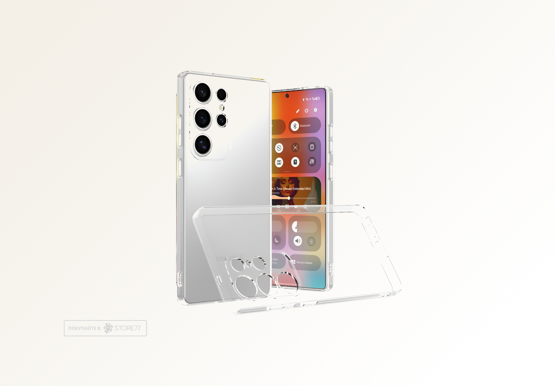 Чехол силиконовый для Samsung Galaxy S25 Ultra (Прозрачный)
