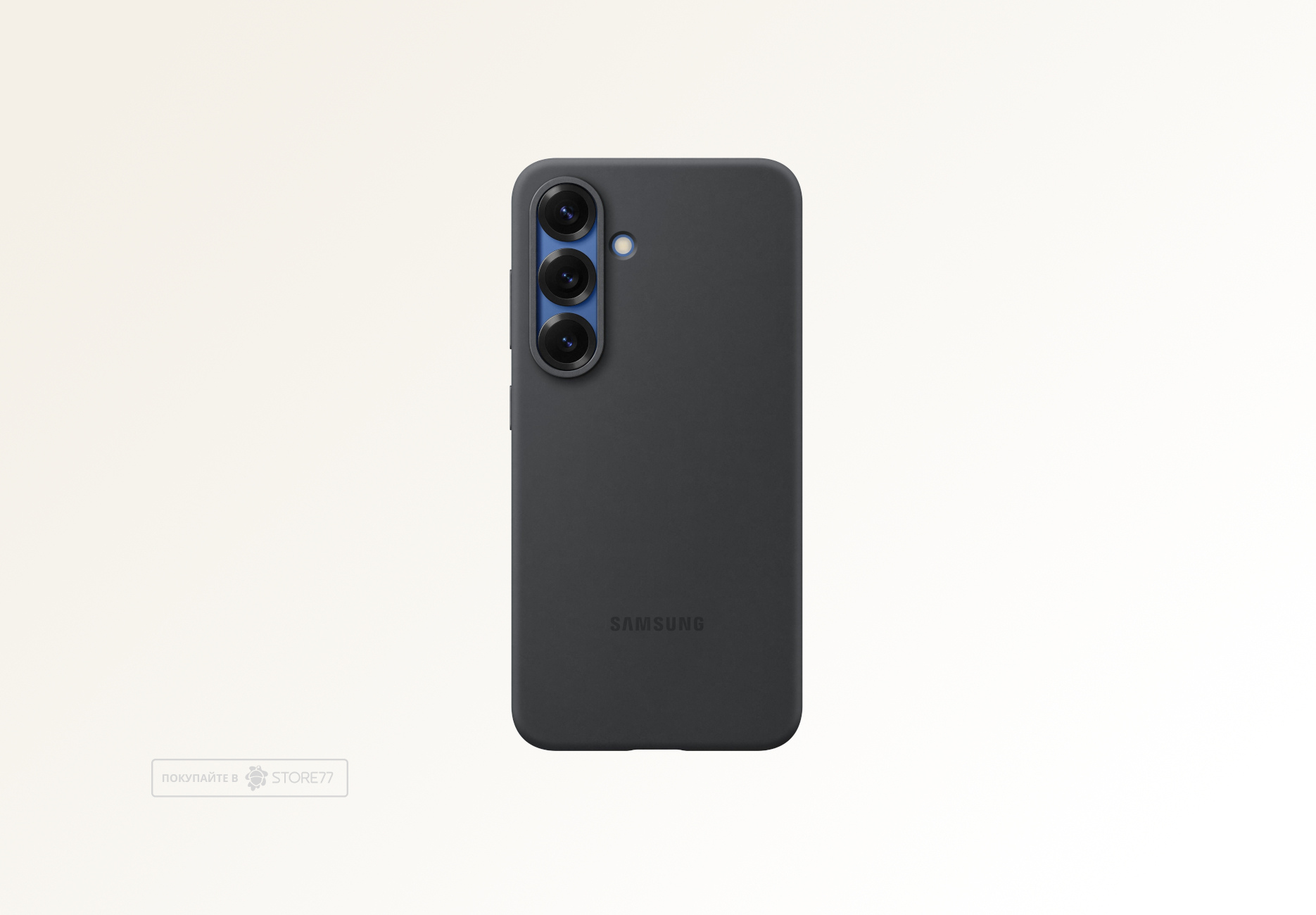 Чехол Samsung Silicone Case для Samsung Galaxy S25 (Черный)