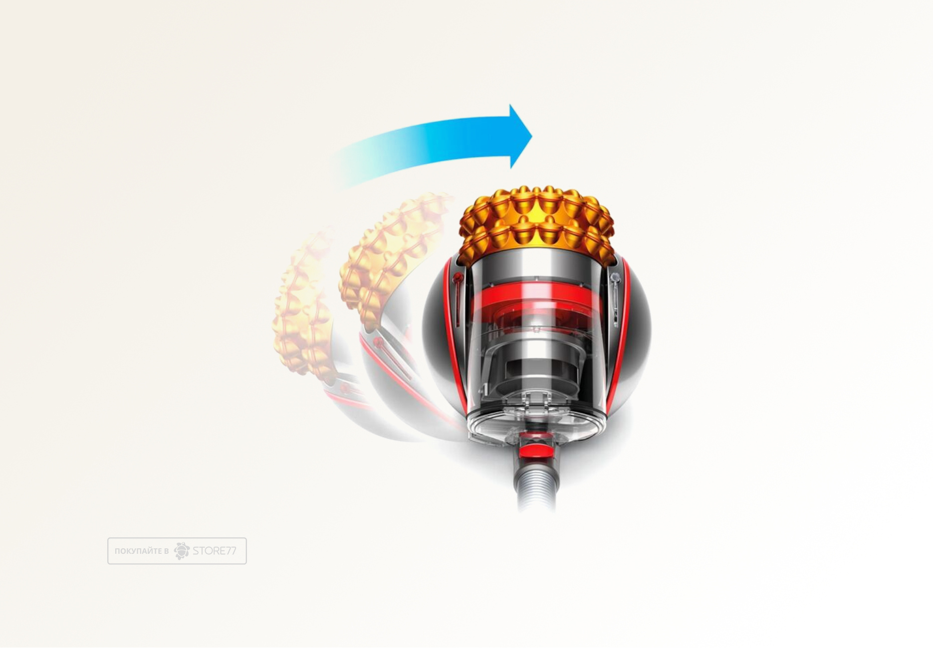 Пылесос Dyson Big Ball Multifloor 2, цвет: серебристый/желтый (Iron/Sprayed Yellow) вилка EU