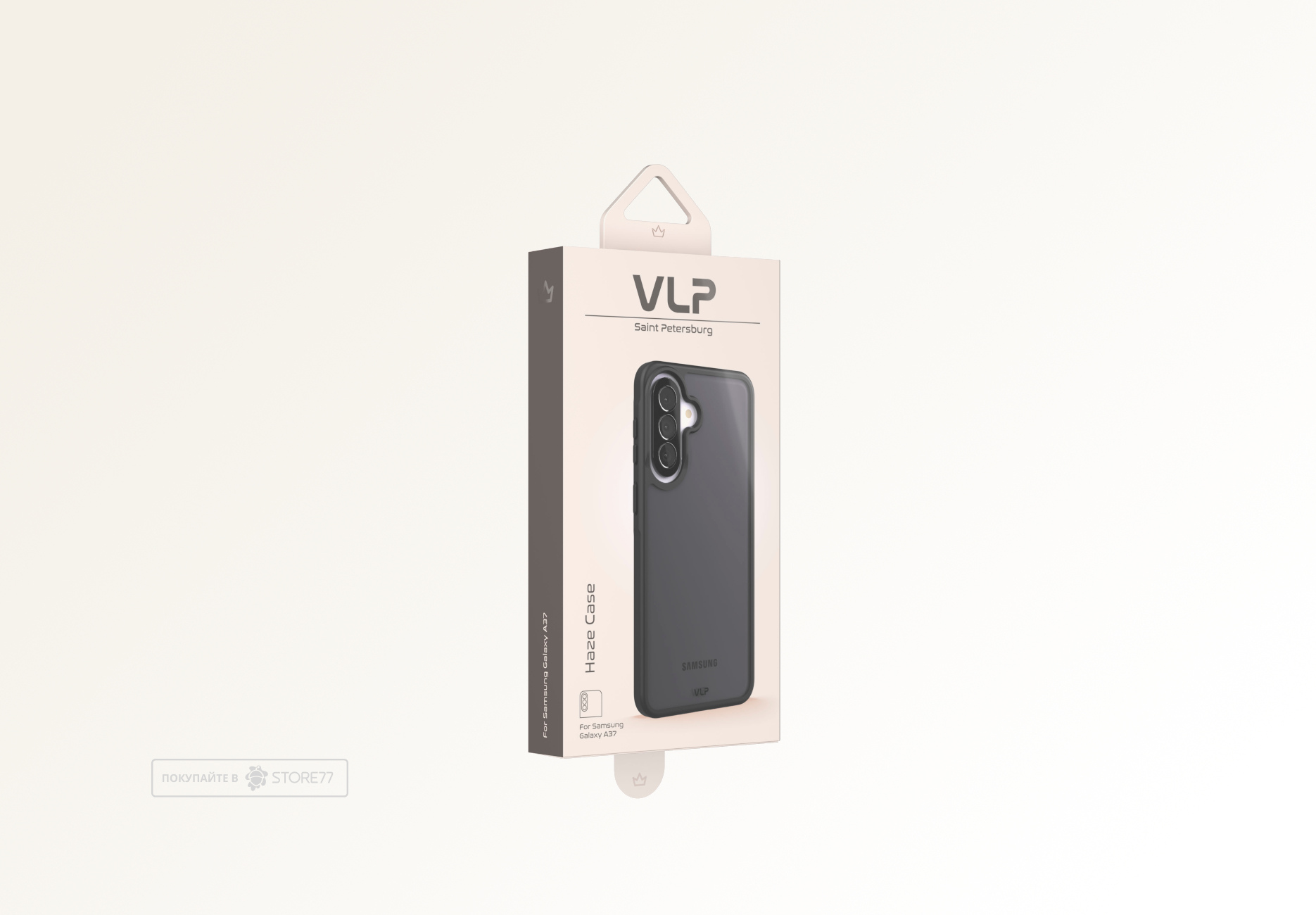 Чехол защитный VLP Haze Case для Samsung Galaxy A37 (Черный)