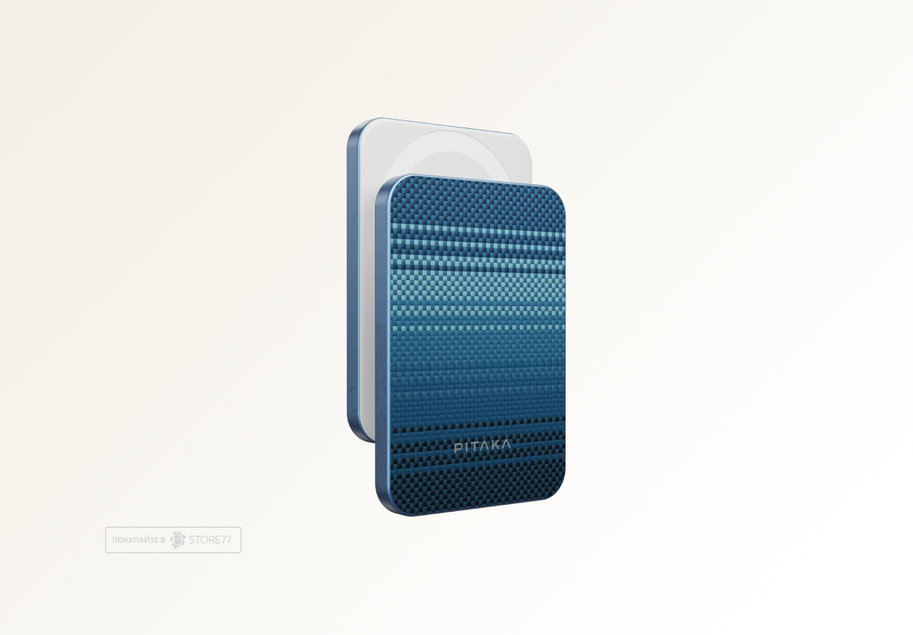 Внешний аккумулятор Pitaka Power Bank Qi2 5000 мА·ч с поддержкой MagSafe, цвет: восход Луны (Moonrise)