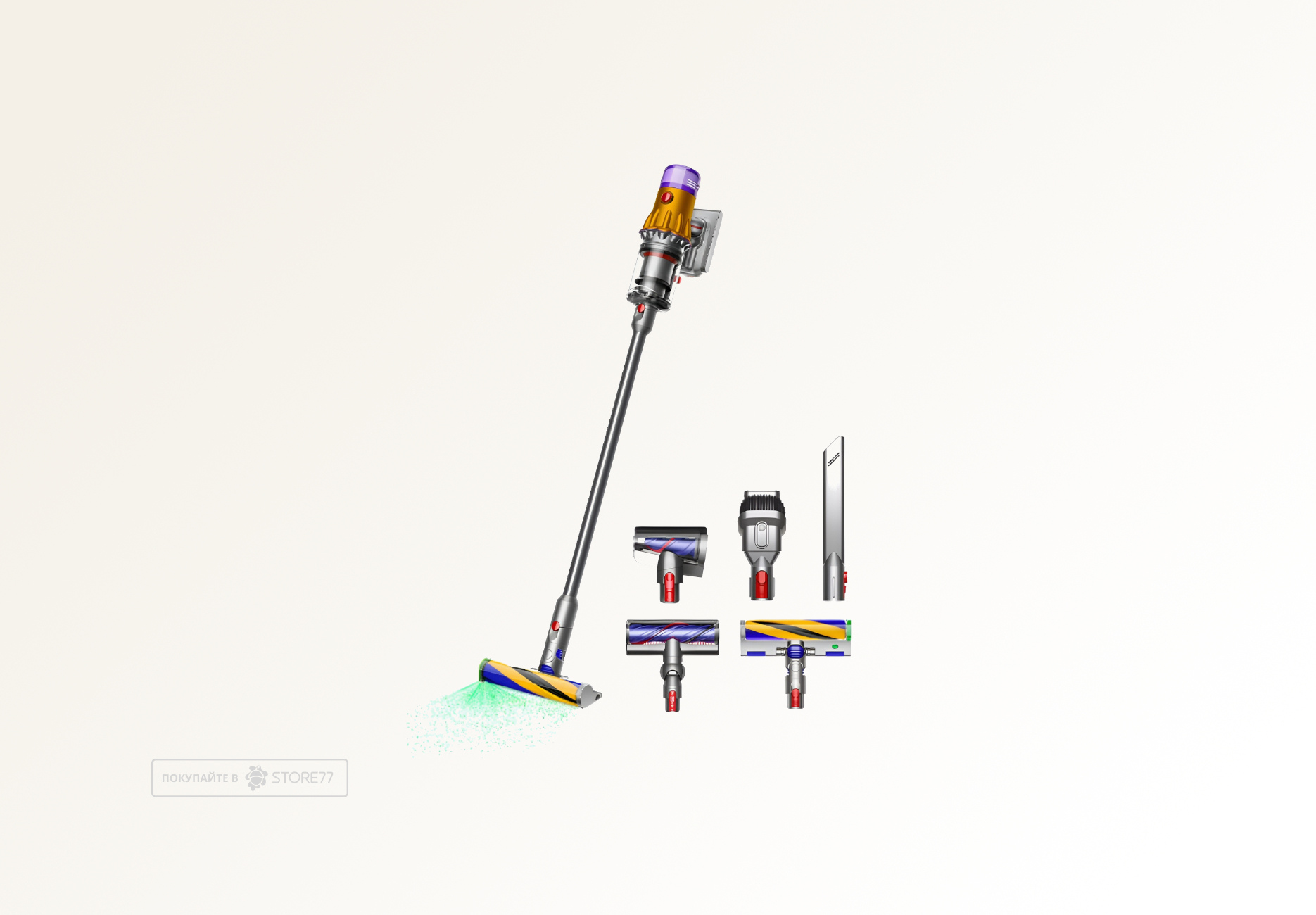 Беспроводной пылесос Dyson V12 Detect Slim Absolute (Серый/Золотой) Вилка EU