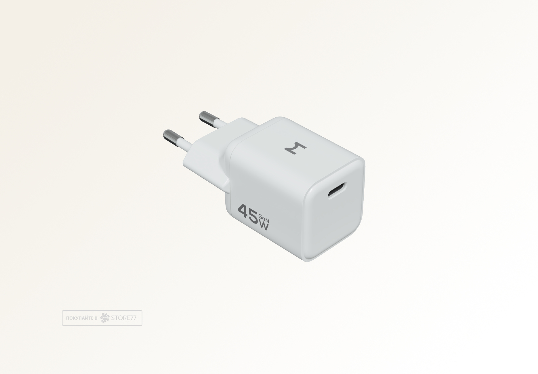 Сетевое зарядное устройство Magssory Nano 45 Вт GaN USB-C (Белое)