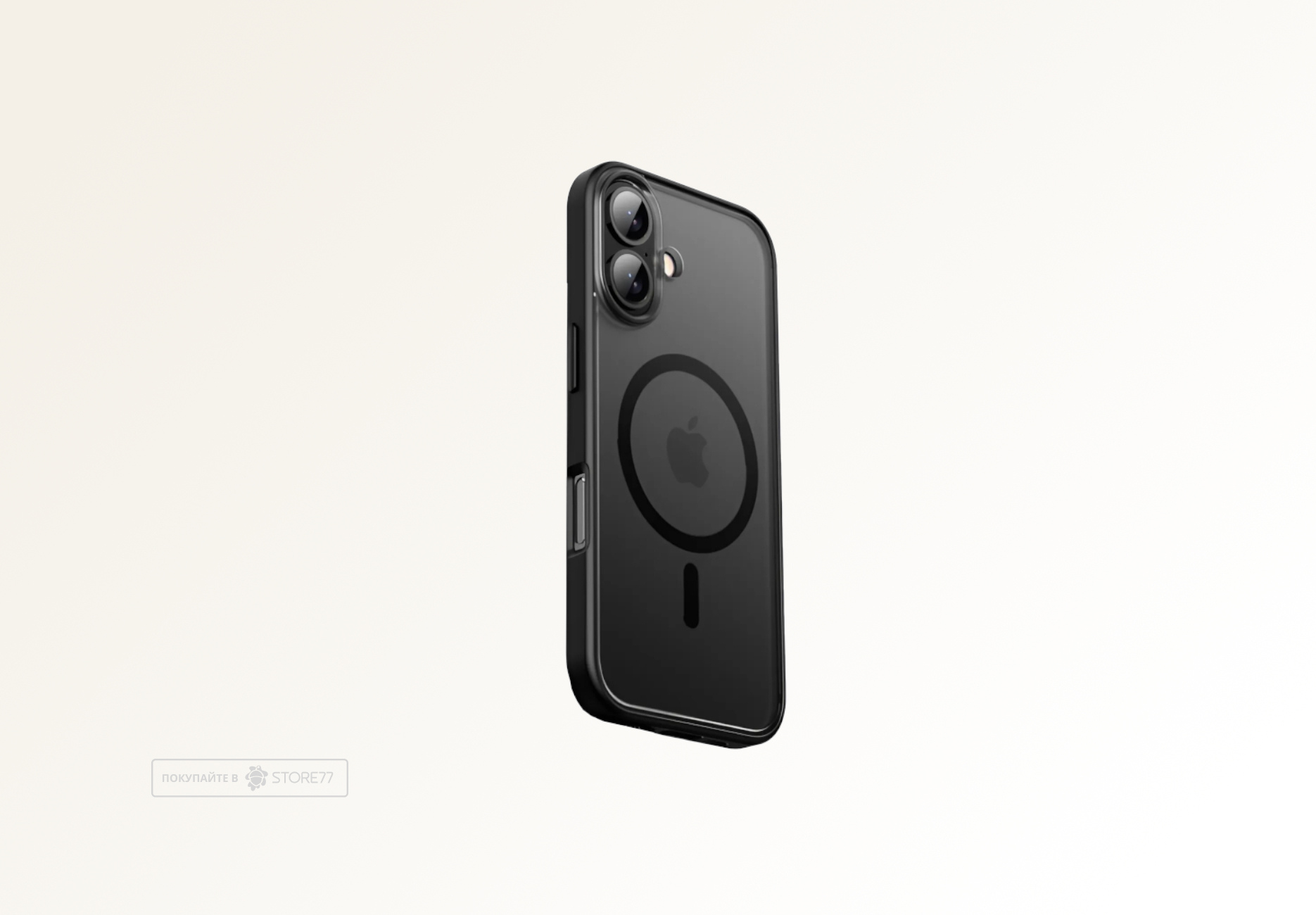 Чехол Gurdini Shockproof для iPhone 16 противоударный с поддержкой MagSafe (Черный)