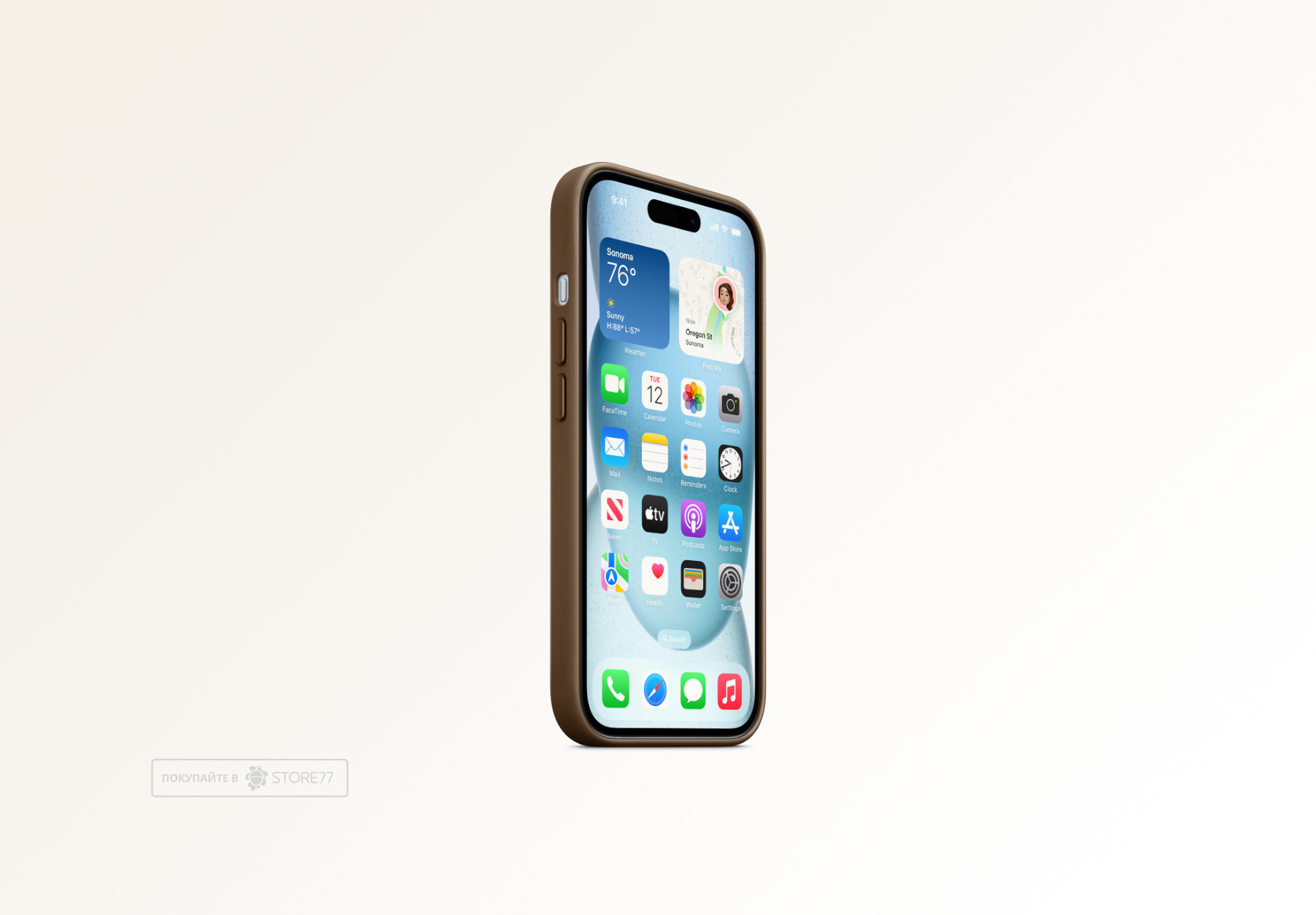 Чехол Тор с поддержкой MagSafe FineWoven Case для iPhone 15 Plus (Коричневый)