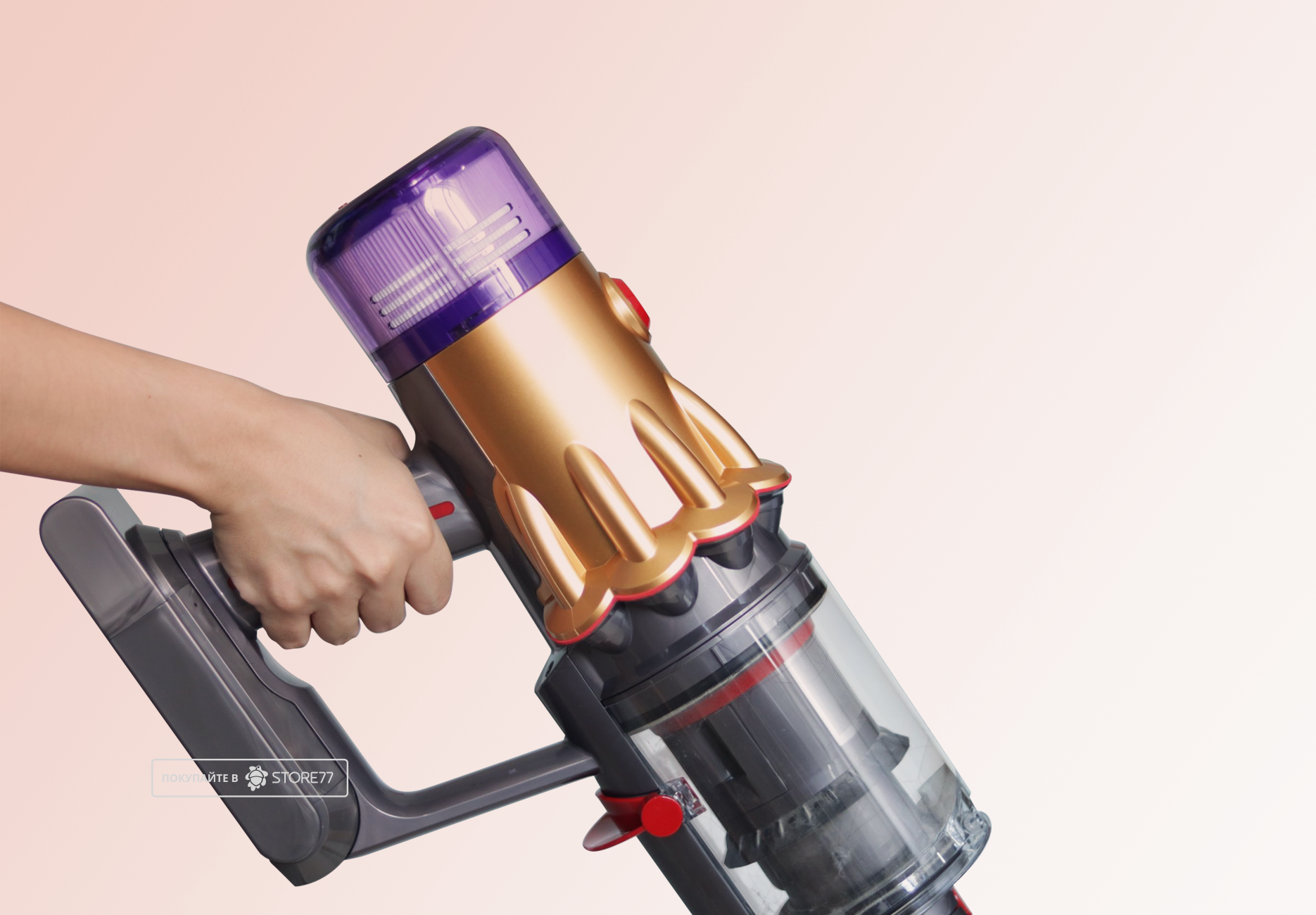 Беспроводной пылесос Dyson V12 Detect Slim Absolute (Серый/Золотой) Вилка EU
