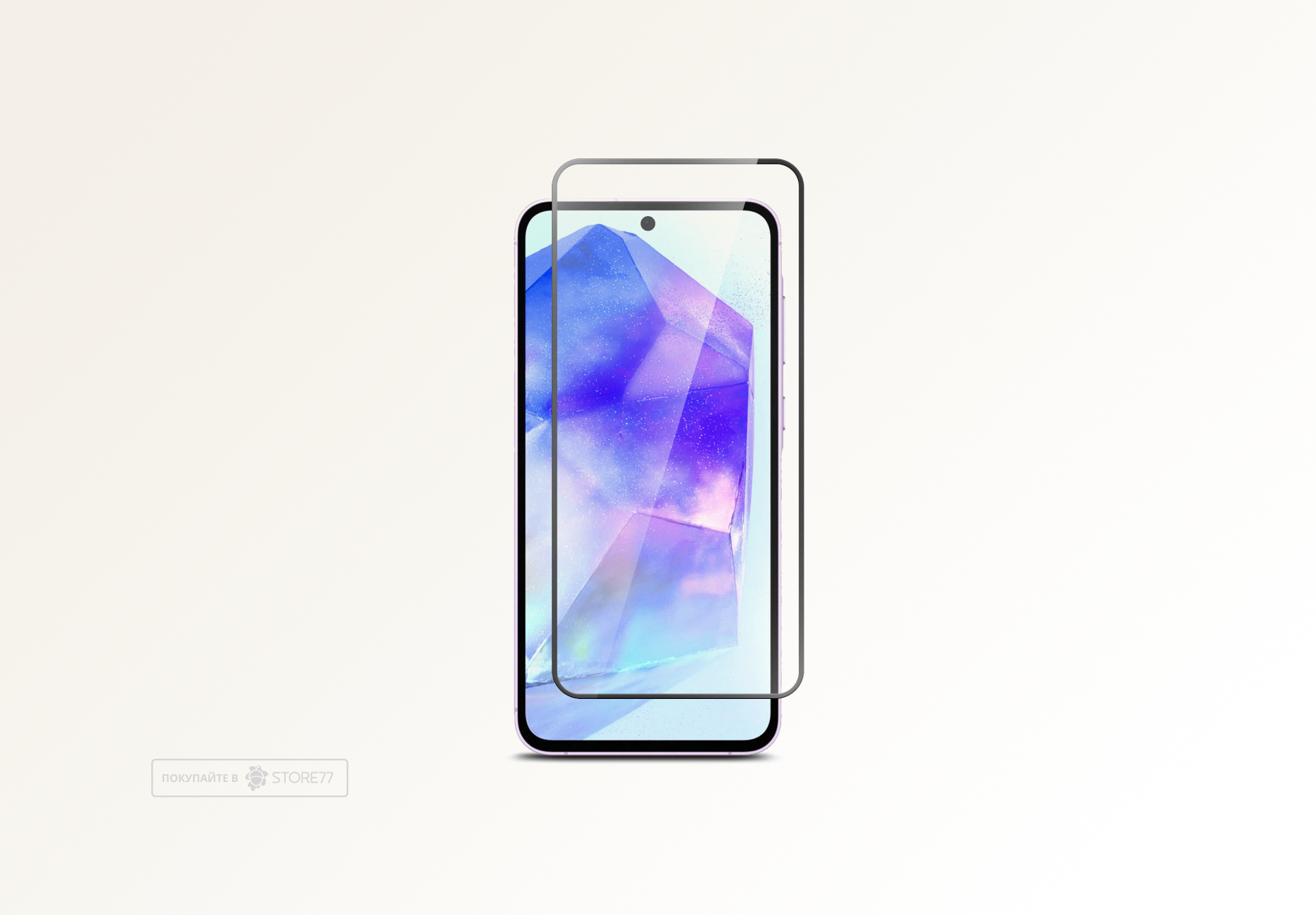Защитное стекло для Samsung Galaxy A35/A55/A27 (С черной рамкой)