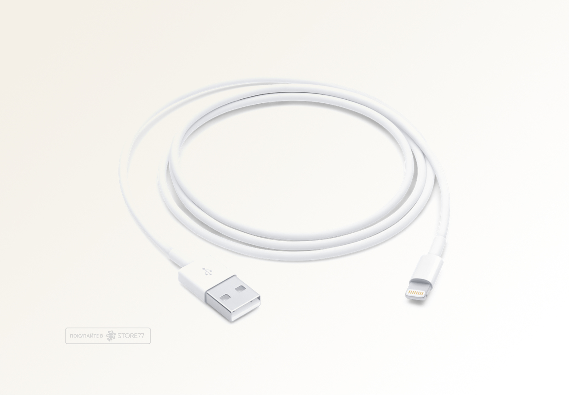 Кабель Apple USB-A - Lightning, 1.0 м (Белый)