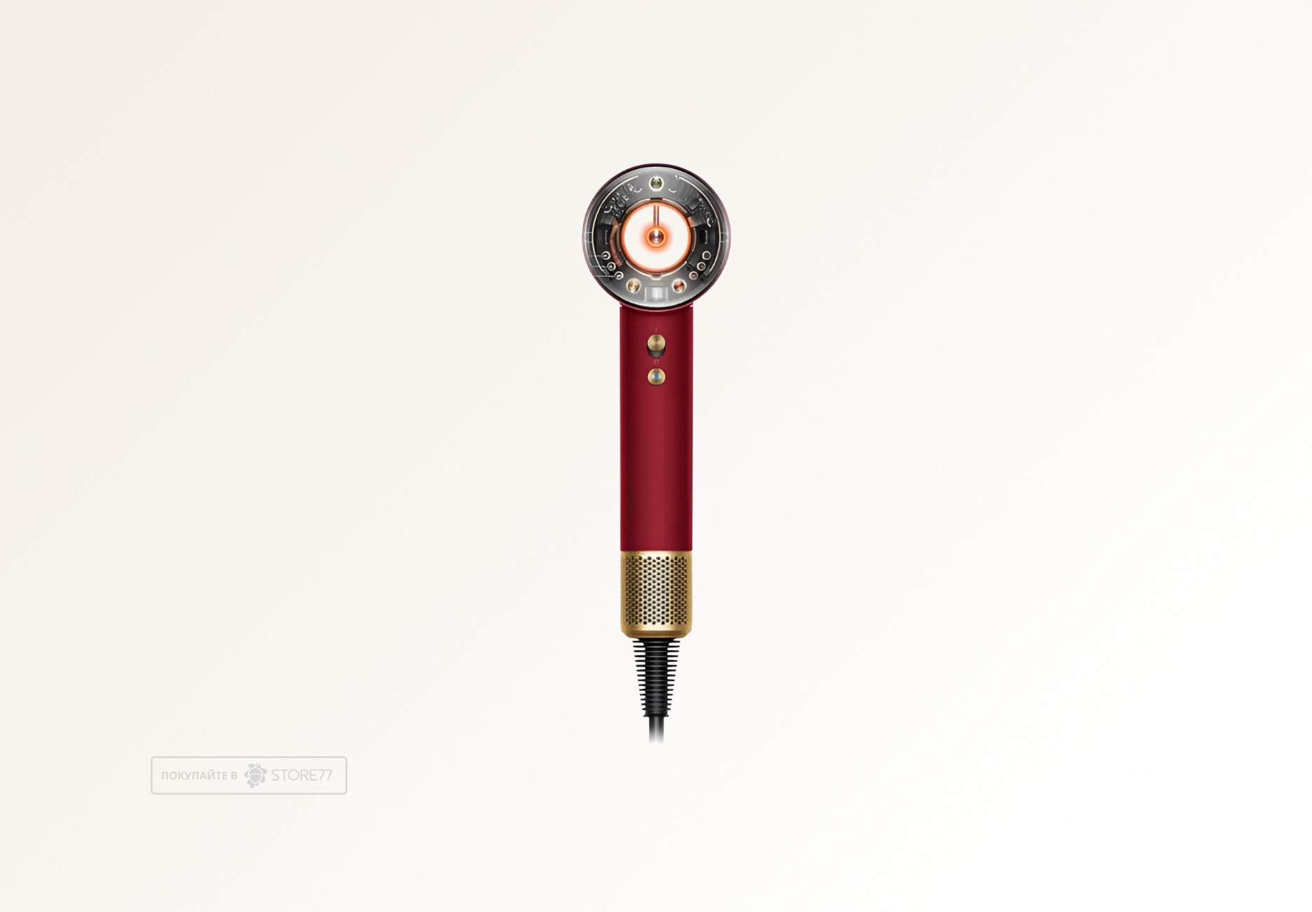 Фен Dyson Supersonic Nural HD16 для кудрявых волос (Curly+Coily), цвет: красный вельвет/золотой (Red Velvet/Gold) вилка EU