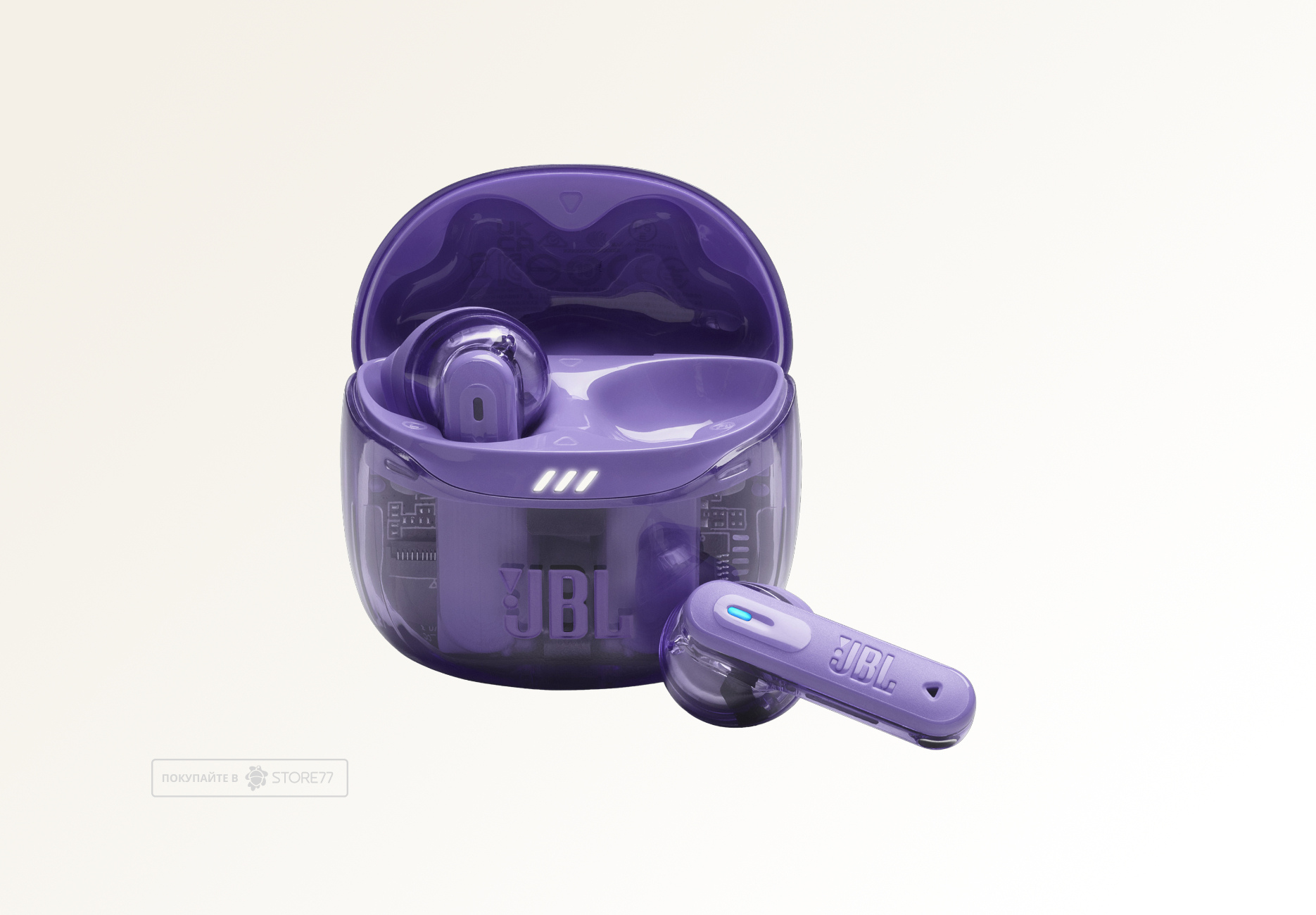 Беспроводные наушники JBL Tune Flex 2 Ghost Edition (Фиолетовый)