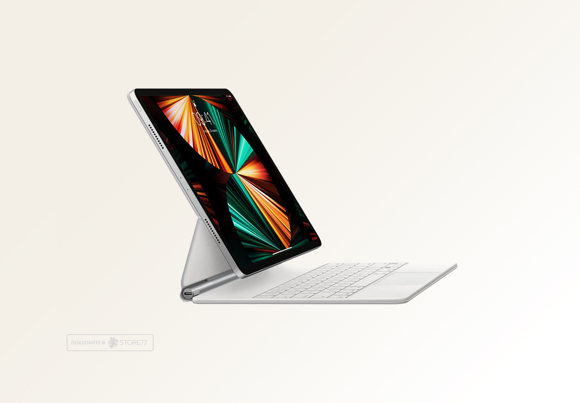 Клавиатура Apple Magic Keyboard для iPad Pro 12.9/iPad Air 13 M2 (Белая)