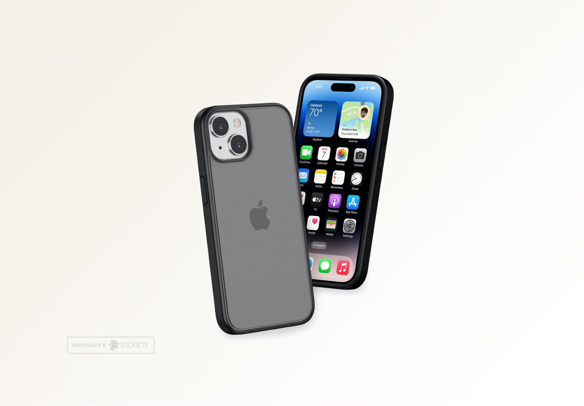 Чехол Gurdini Shockproof для iPhone 15 противоударный (Черный)