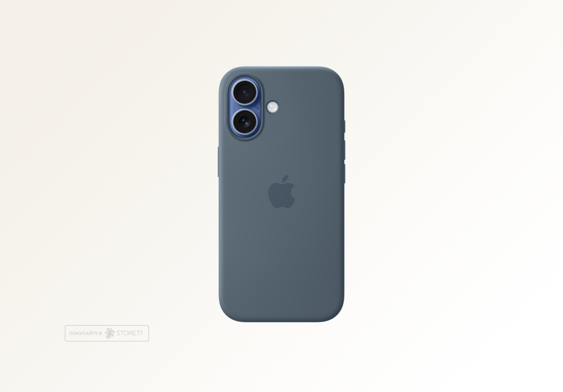 Чехол Apple Silicone Case с поддержкой MagSafe для iPhone 17, цвет: синий (Anchor BLue)