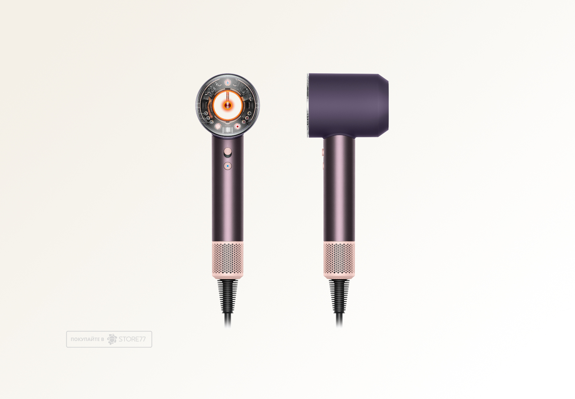 Фен Dyson Supersonic Nural HD16 для кудрявых волос (Curly+Coily), цвет: сливовая яшма (Jasper Plum) вилка EU