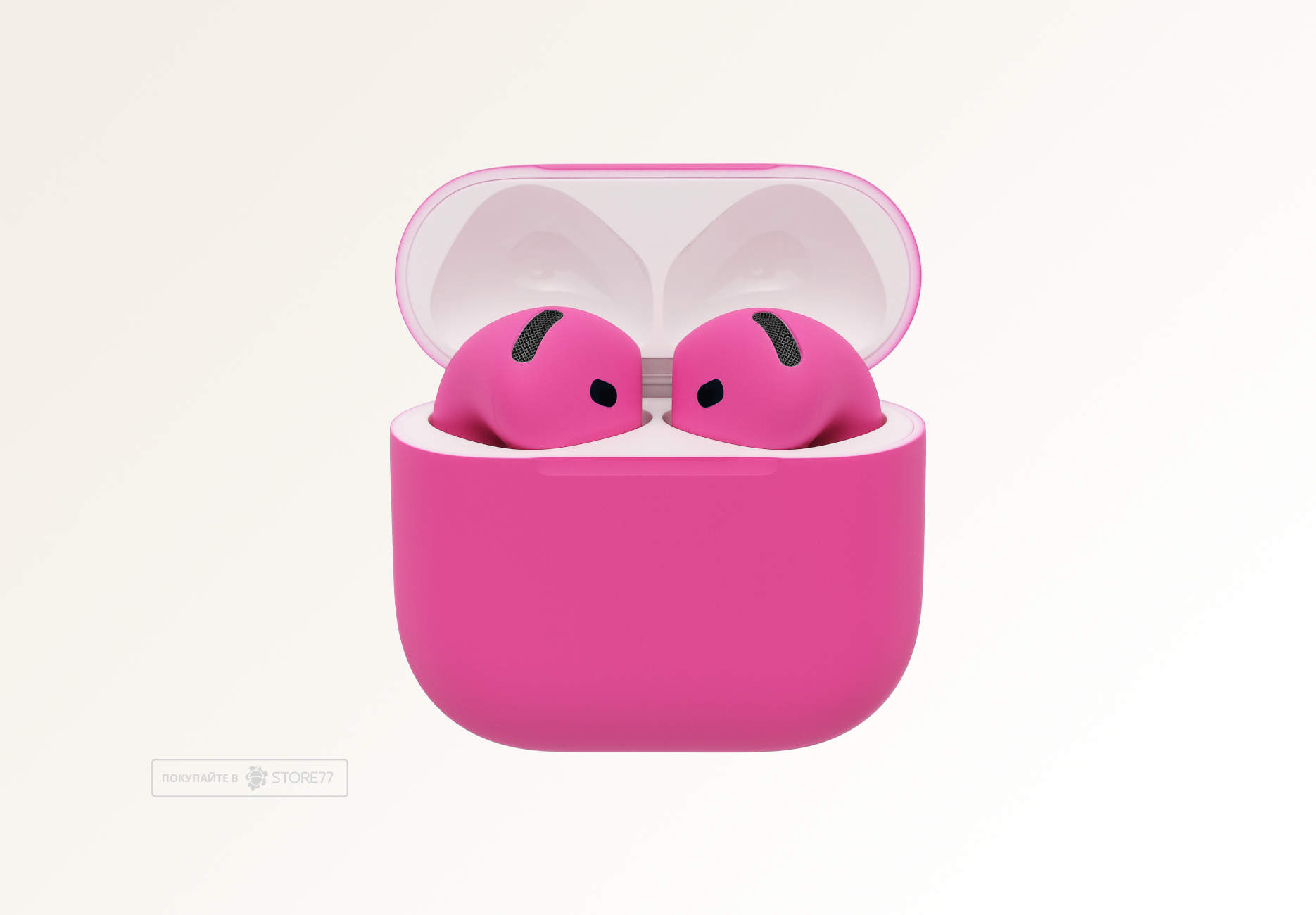 Беспроводные наушники Apple AirPods 5 беспроводная зарядка чехла (Фуксия)