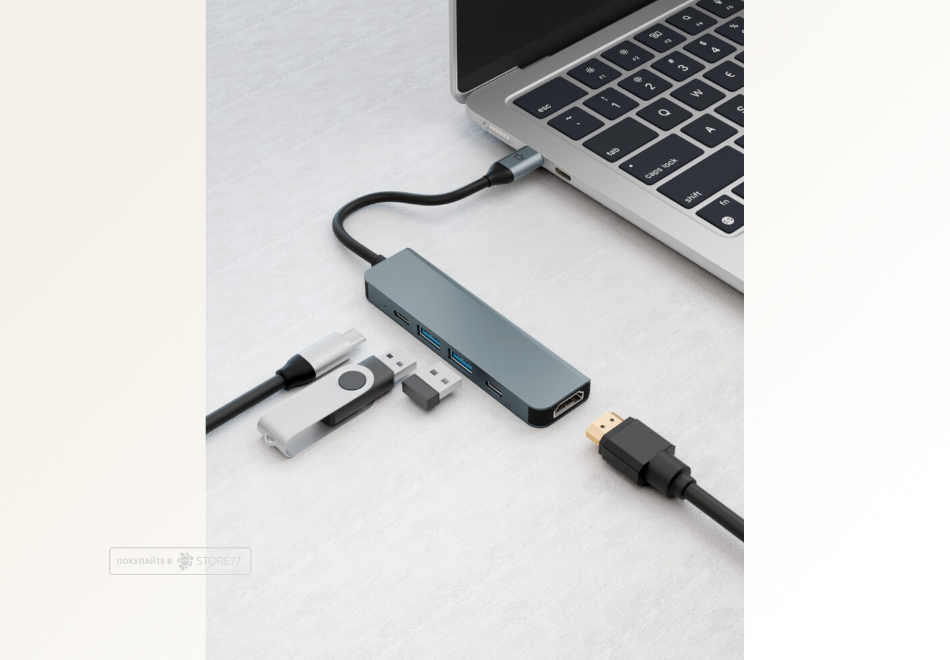 Переходник VLP Infinity USB-C 5-в-1 (Графитовый)