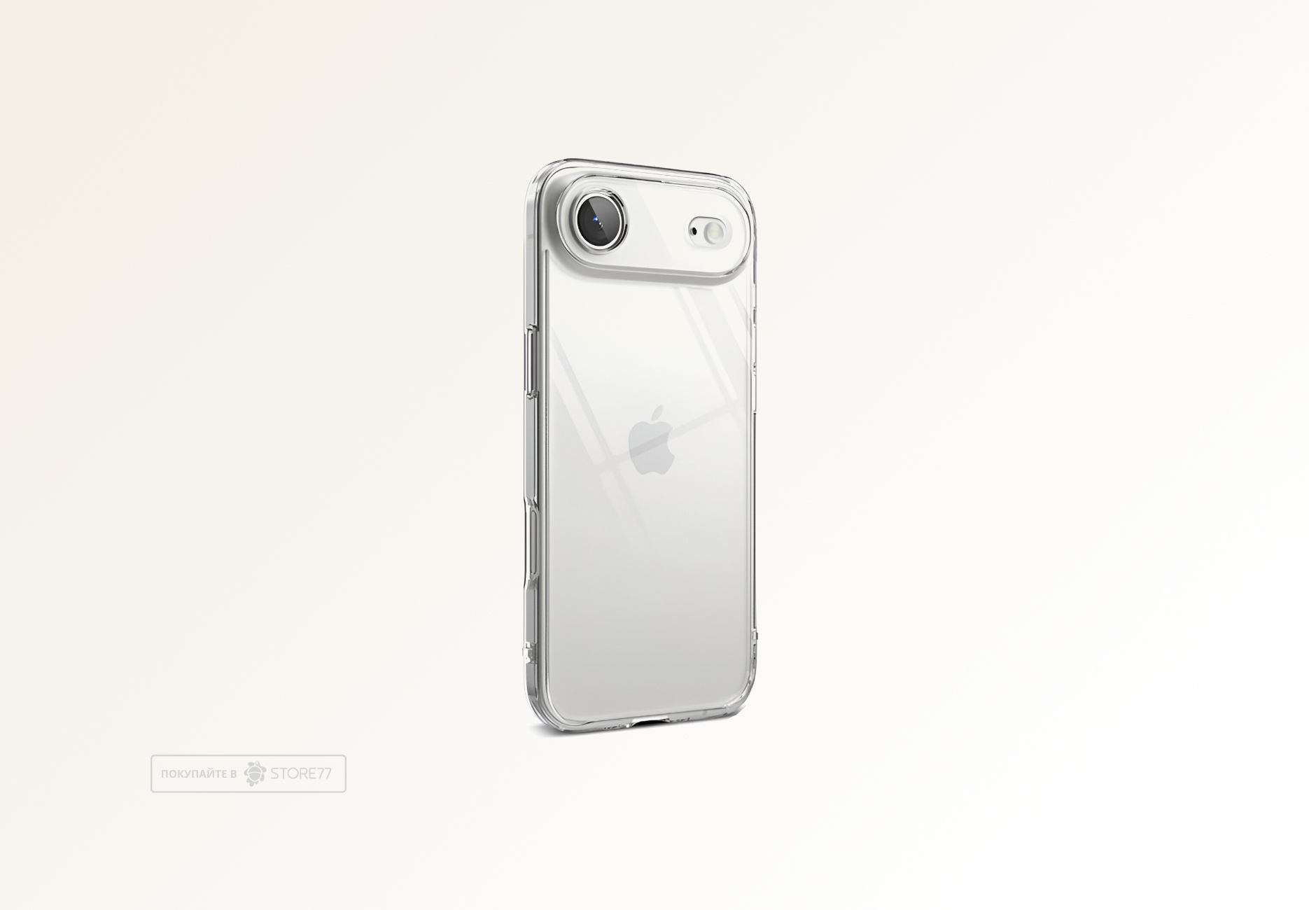 Чехол силиконовый для Apple iPhone Air плотный (Прозрачный)