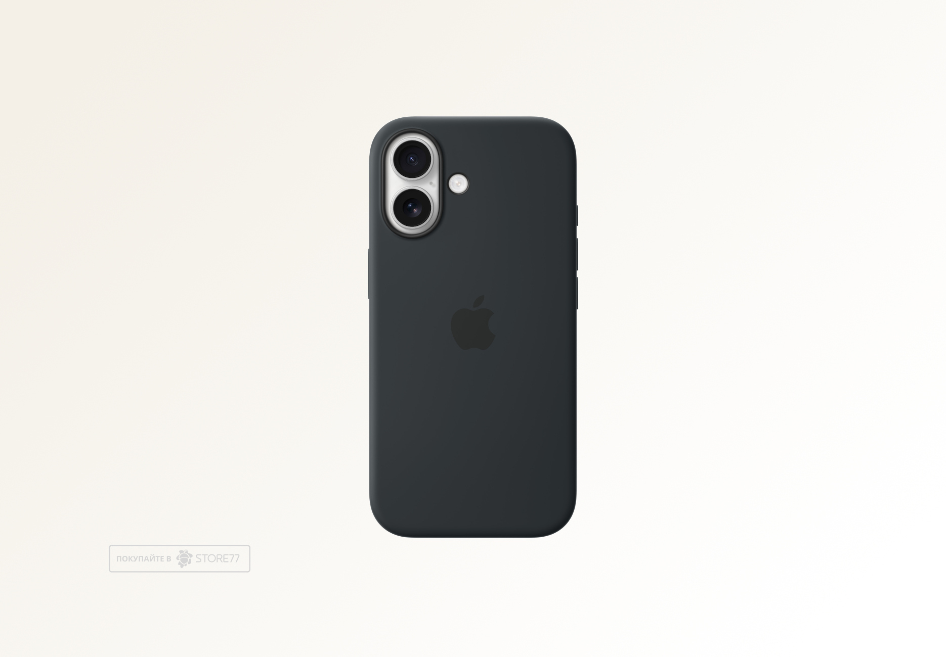 Чехол Apple Silicone Case с поддержкой MagSafe для iPhone 17, цвет: черный (Black)