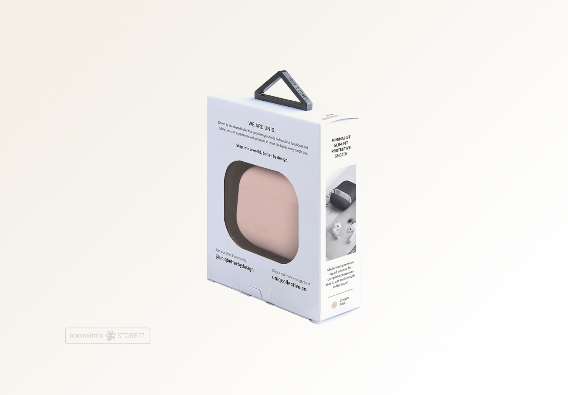 Чехол Uniq LINOдля Airpods 3 силиконовый (Розовый)