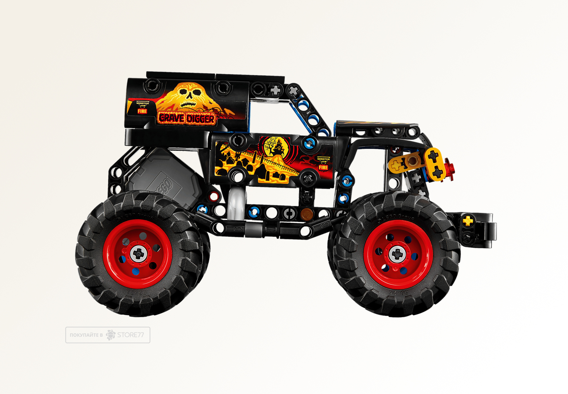 Конструктор LEGO Technic 42219 Monster Jam Grave Digger Огонь и Лёд