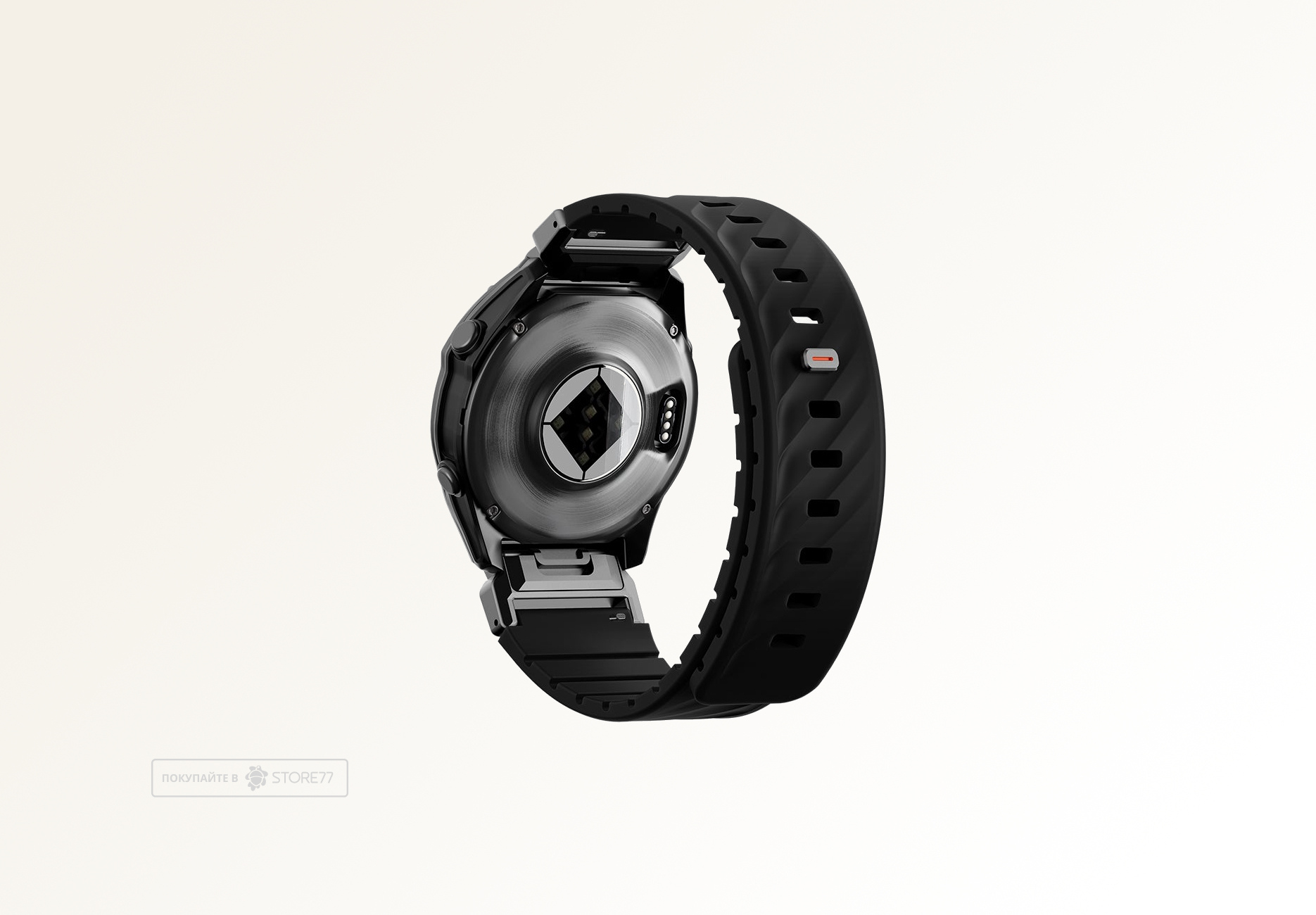 Ремешок Uniq FLUO для часов Garmin 22мм каучуковый (Черный)