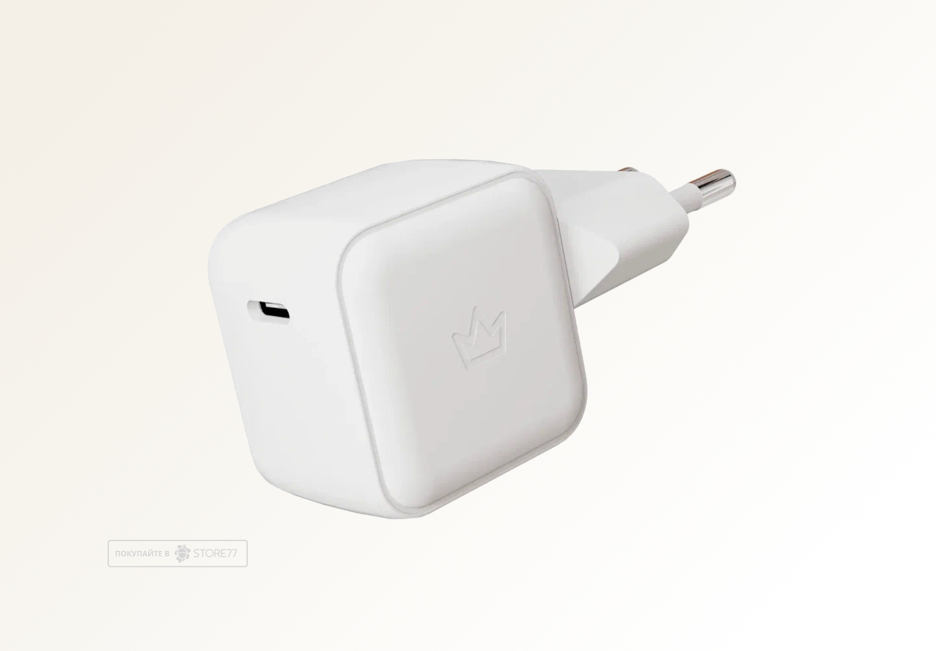 Сетевое зарядное устройство VLP 45 Вт USB-C, PD, PPS (Белое)