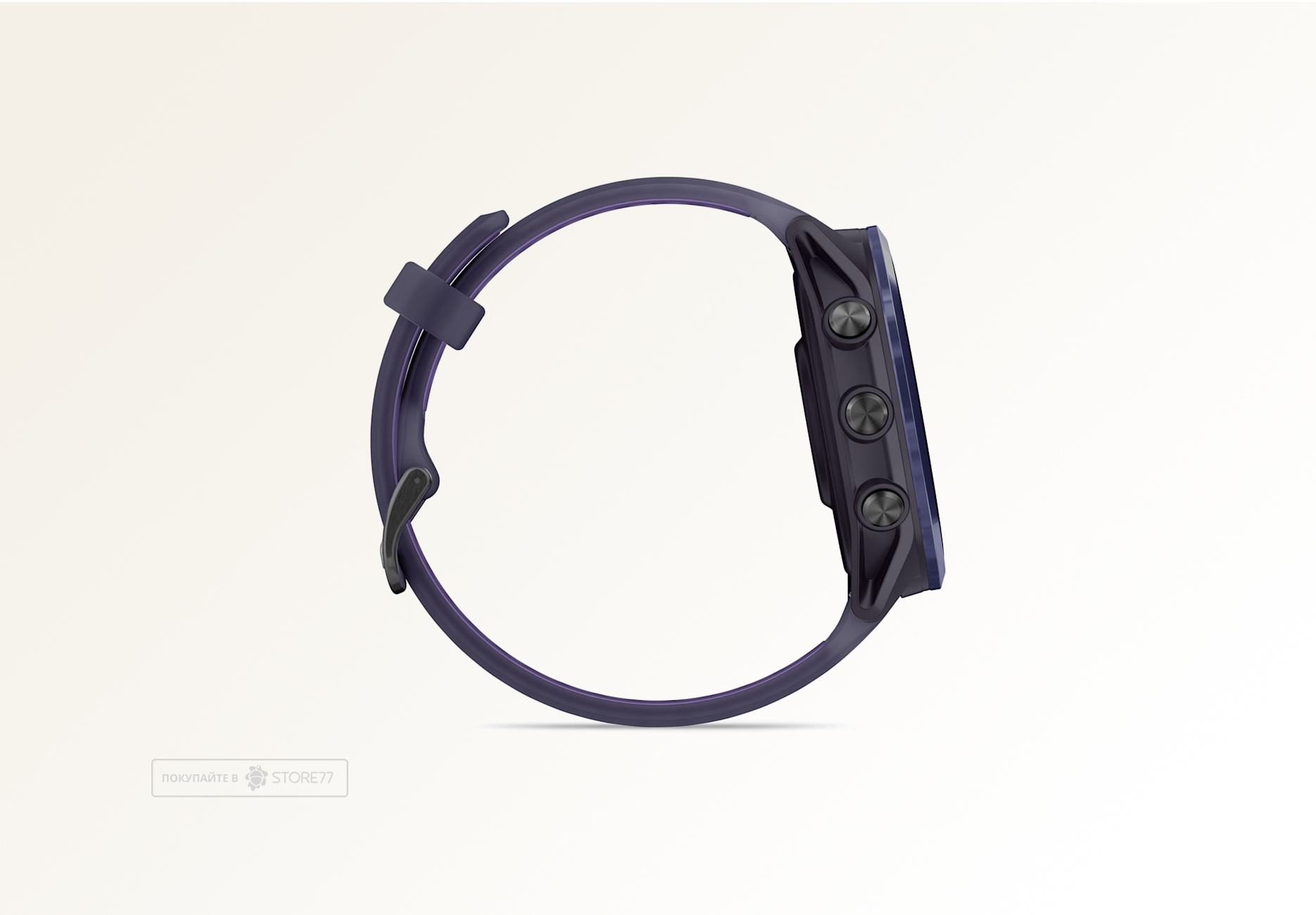 Умные часы Garmin FORERUNNER 570 47 мм, корпус: индиго (Indigo), с силиконовым ремешком пурпурный/индиго