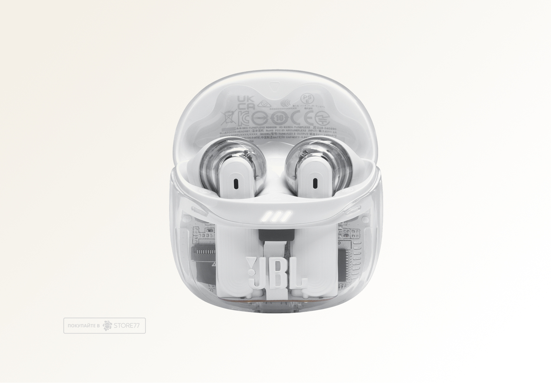 Беспроводные наушники JBL Tune Flex 2 Ghost Edition (Белый)