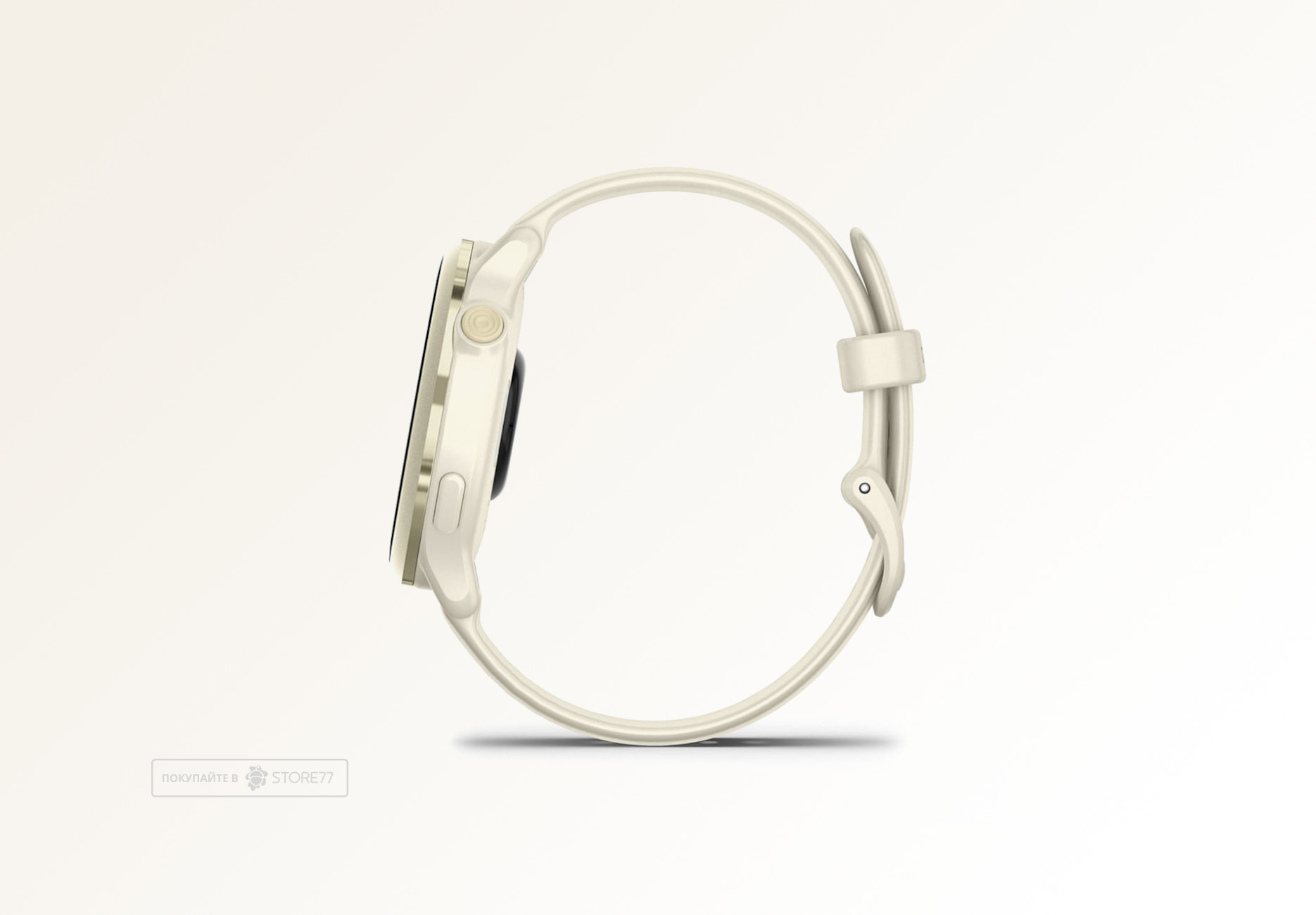 Умные часы Garmin VIVOACTIVE 6 42 мм, корпус: лунно-золотистый (Lunar Gold), с силиконовым ремешком цвета слоновая кость