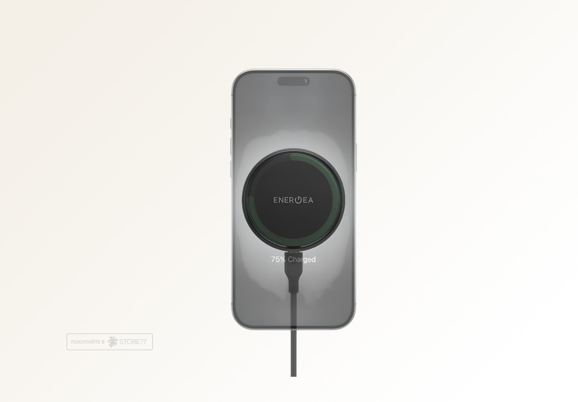 Автомобильный держатель EnergEA MagArctic Drive Qi2 (Черный)