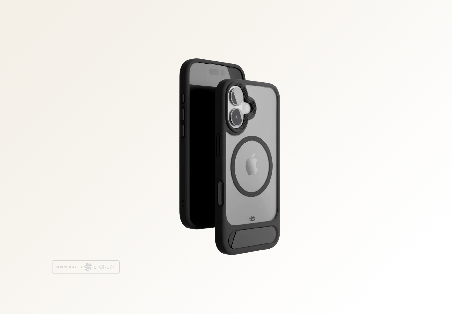 Чехол защитный VLP Reels Case с поддержкой MagSafe для iPhone 16 (Черный)