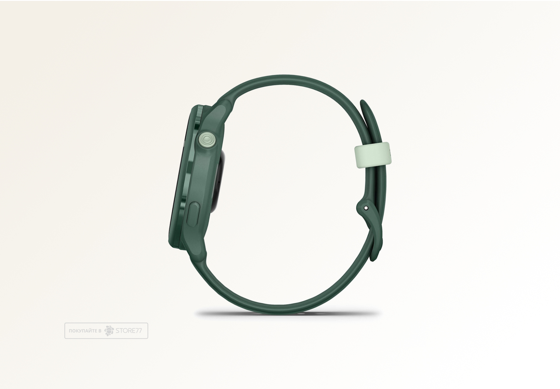 Умные часы Garmin VIVOACTIVE 6 42 мм, корпус: яшмовый (Jasper Green), с зеленым силиконовым ремешком