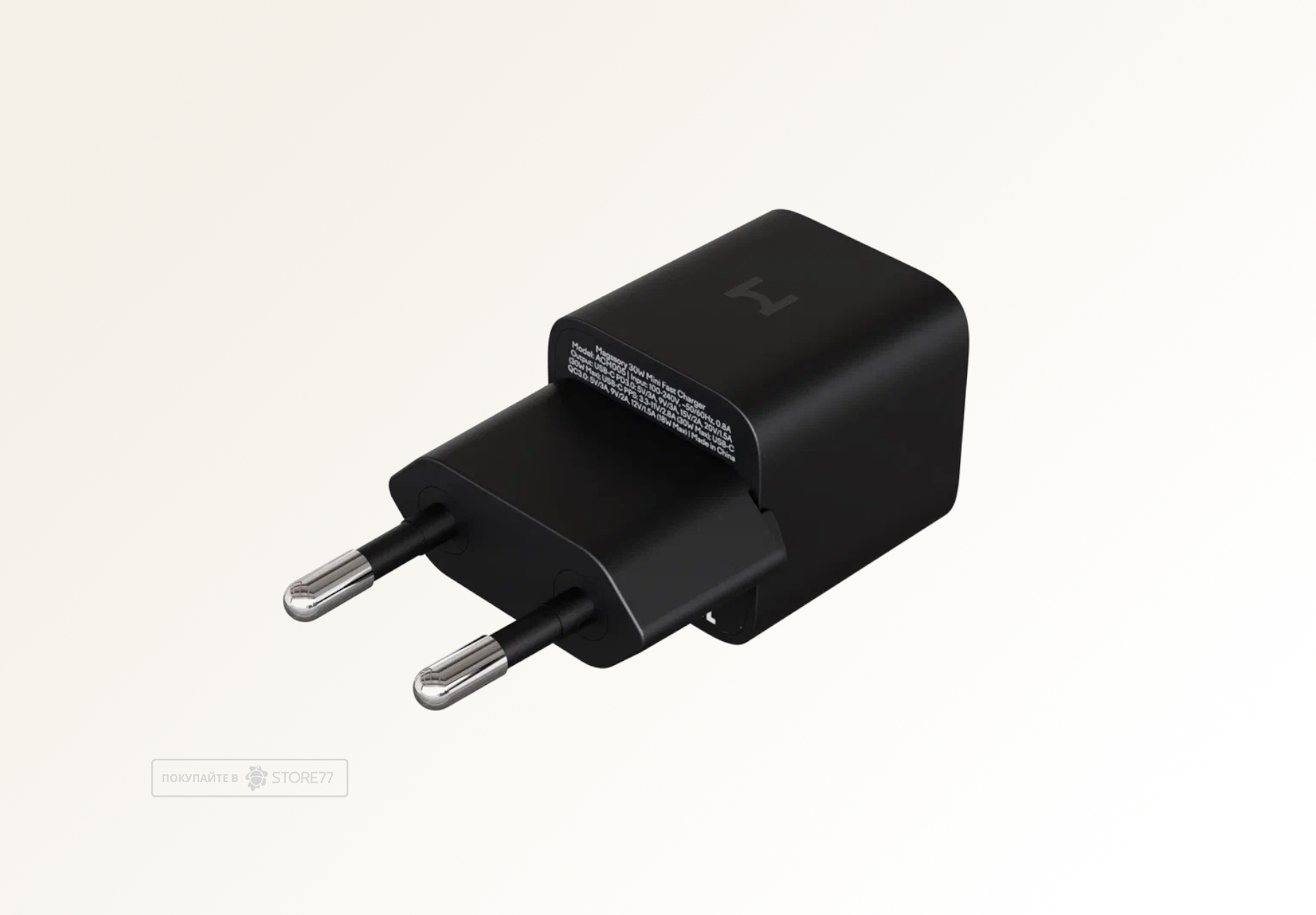 Сетевое зарядное устройство Magssory Nano 30 Вт Gan USB-С (Черное)