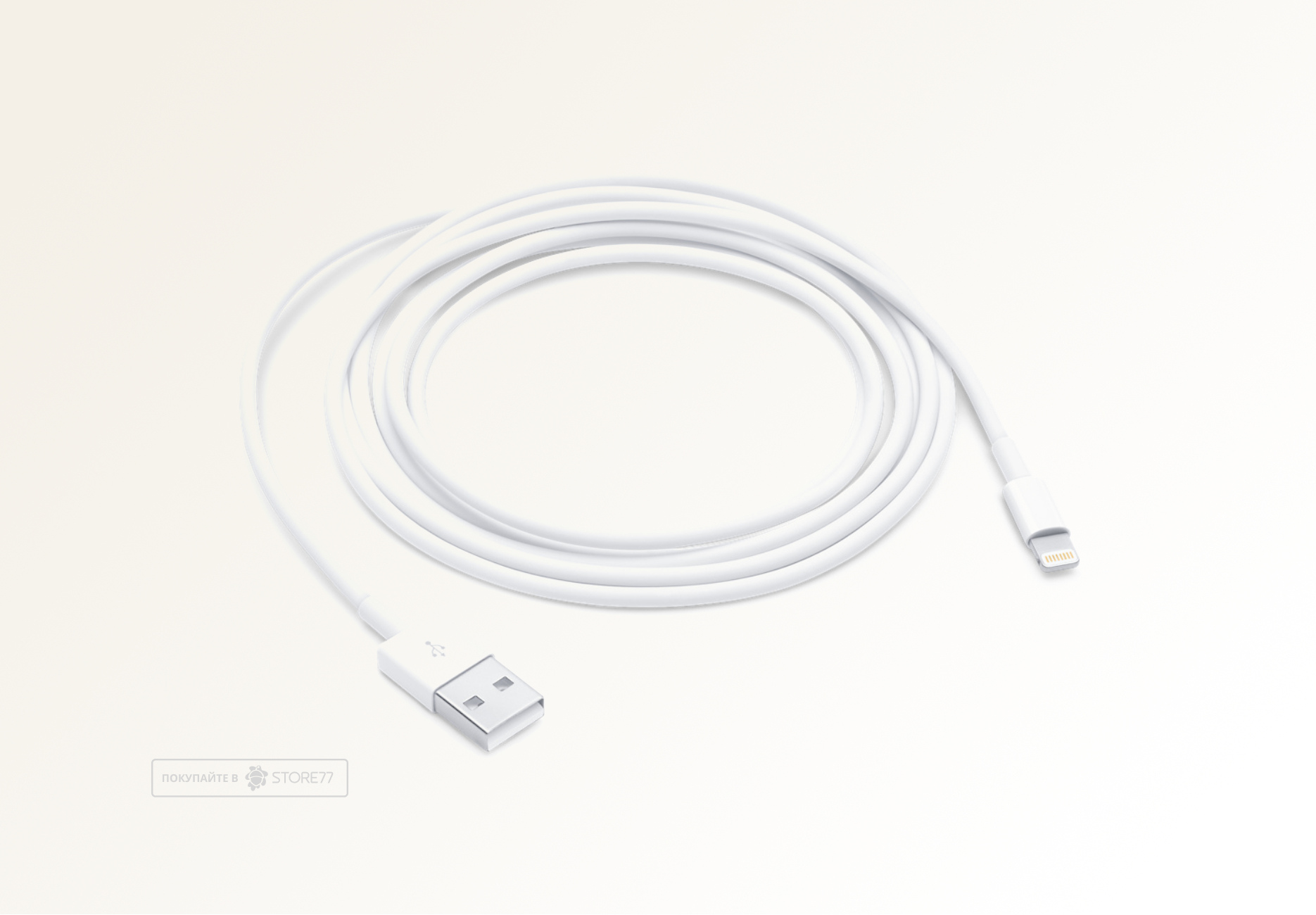 Кабель Apple USB-A - Lightning, 2.0 м (Белый)