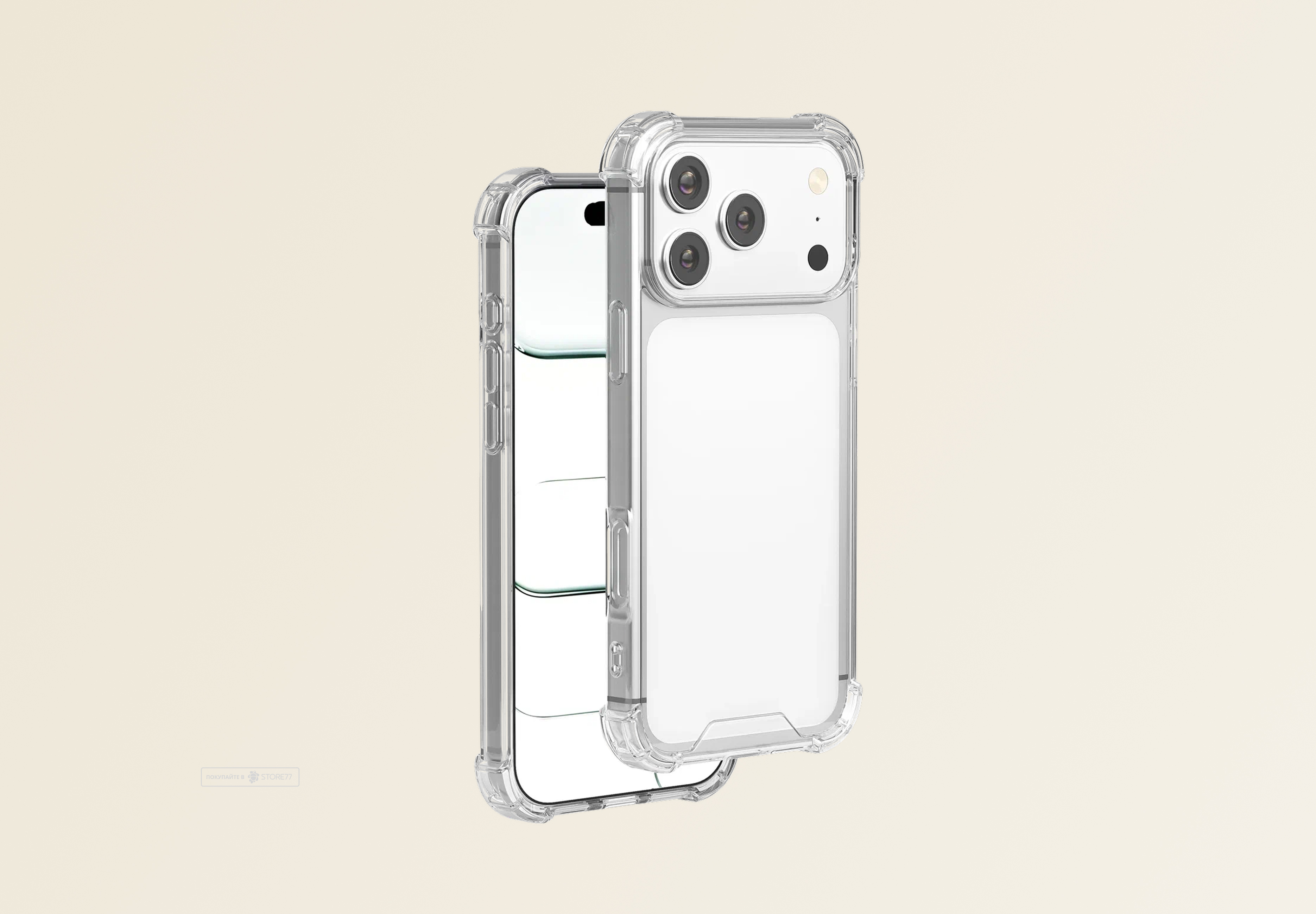 Чехол JUST USE Combo Protect для iPhone 17 Pro (Прозрачный)