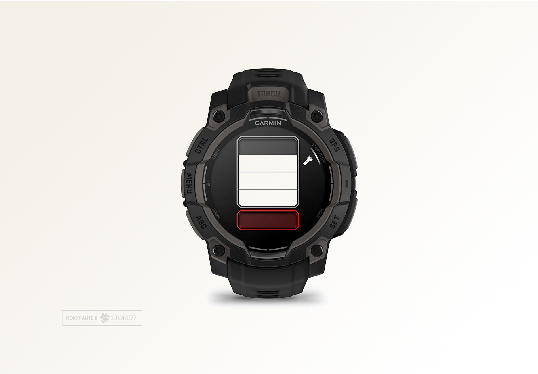 Умные часы Garmin INSTINCT 3 45 мм AMOLED, корпус: черный, с черным силиконовым ремешком (Black)