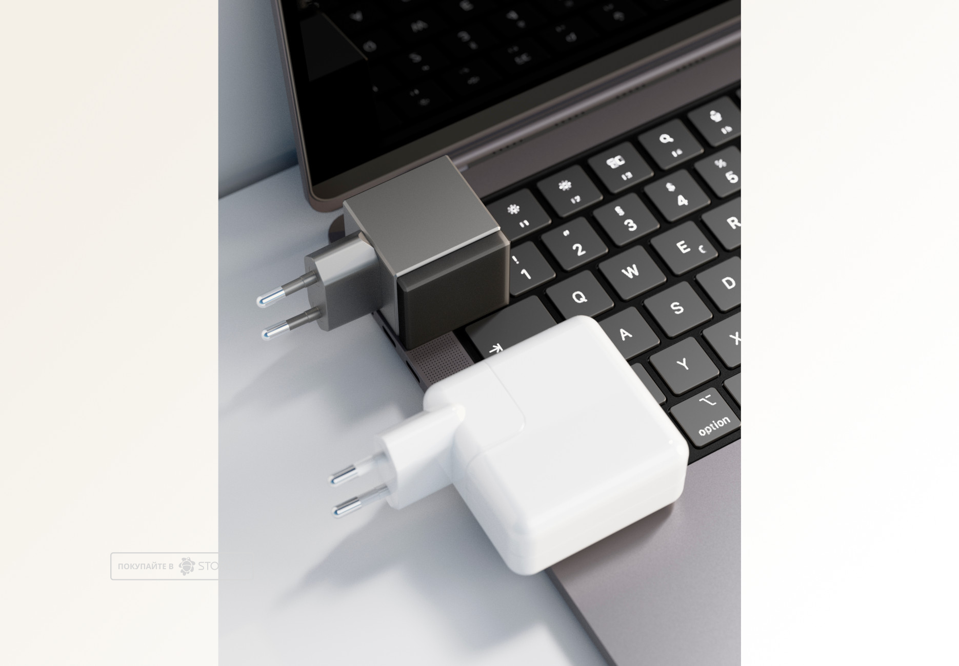 Сетевое зарядное устройство VLP Neo Phantom 45 Вт USB-C (Серое)