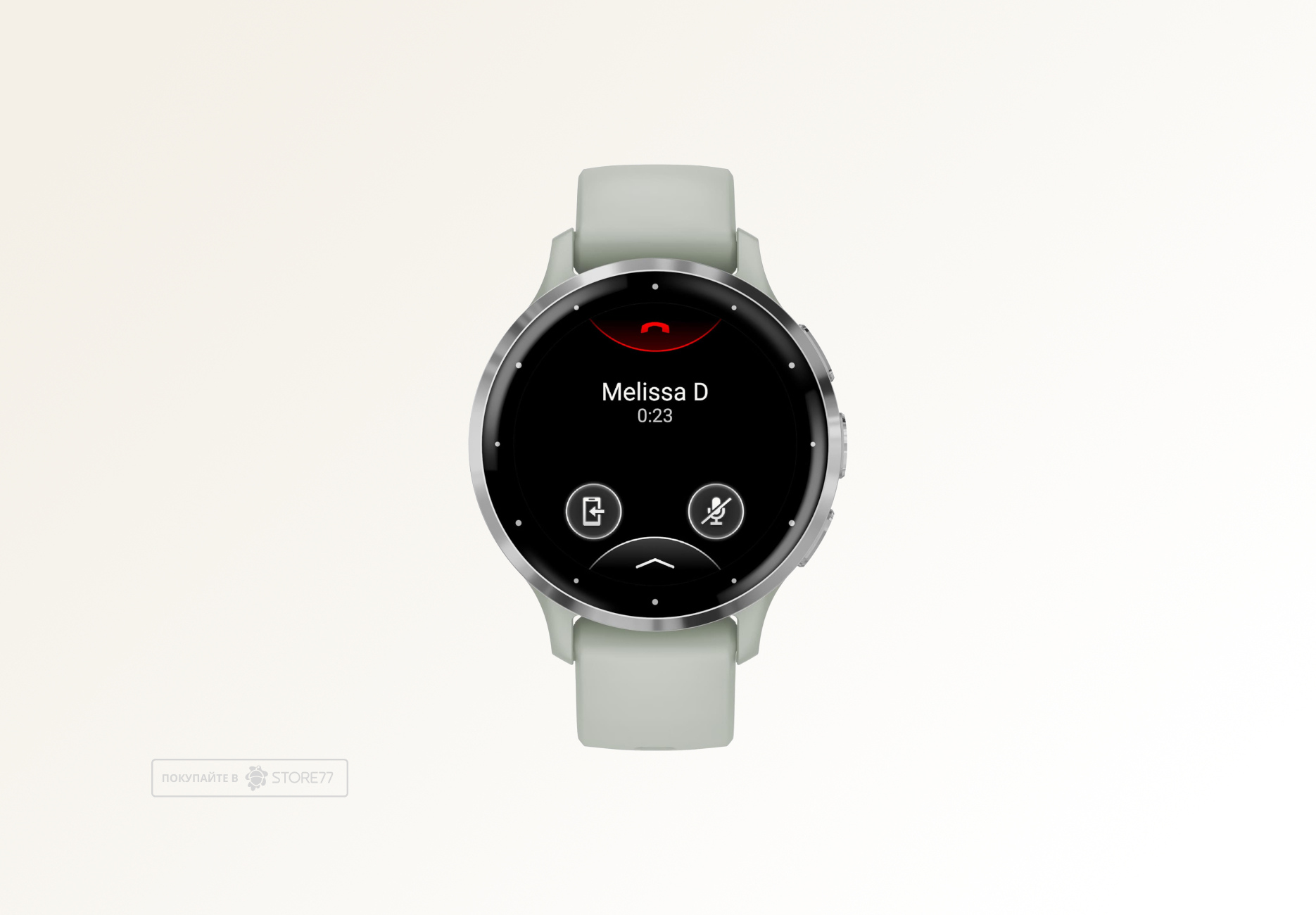 Умные часы Garmin VENU 3s 41 мм, корпус: серебристый (Silver), с серо-зеленым силиконовым ремешком (Sage Grey)